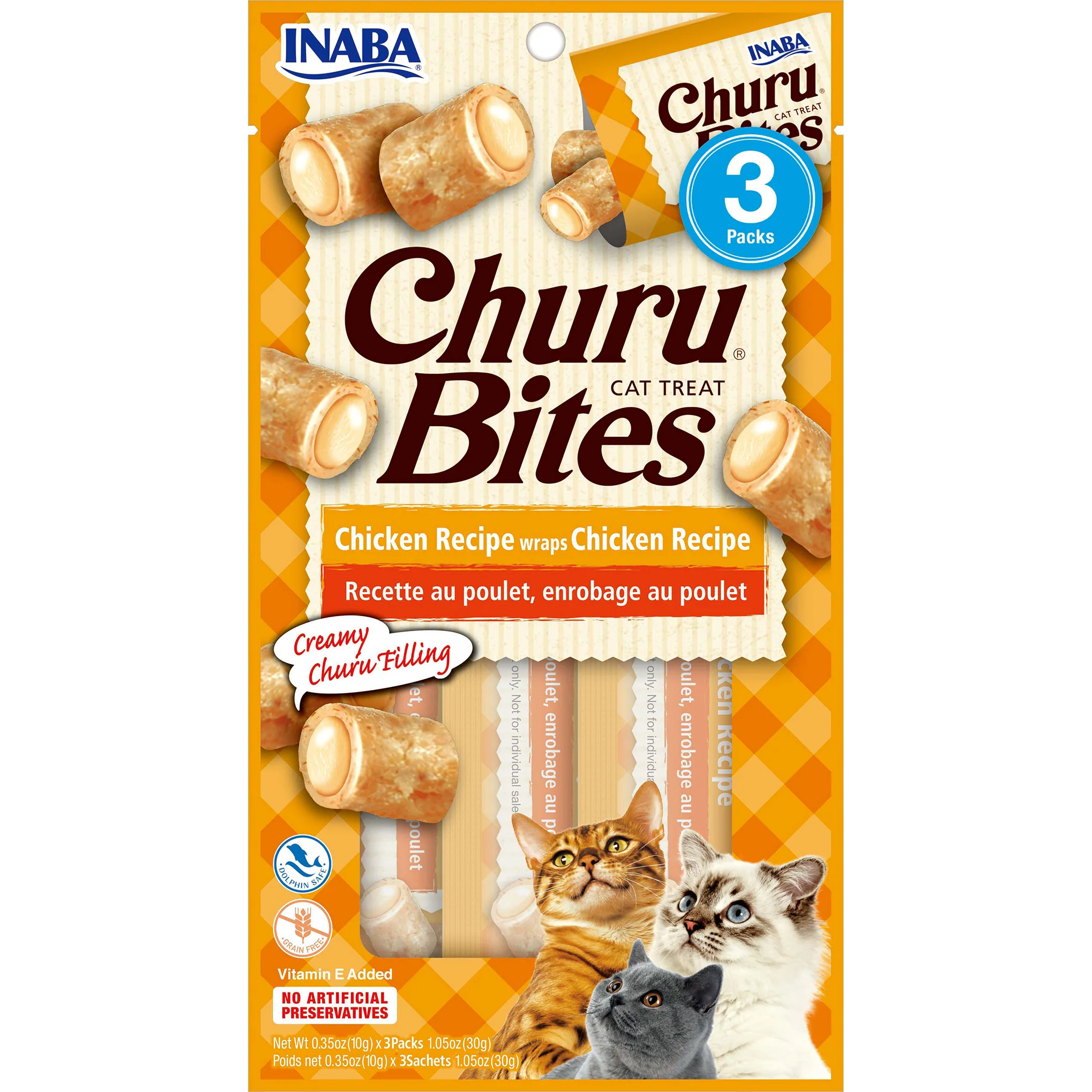 Inaba Churu Bites Chicken Wraps Cat Treats 30g x 6 - Image 3