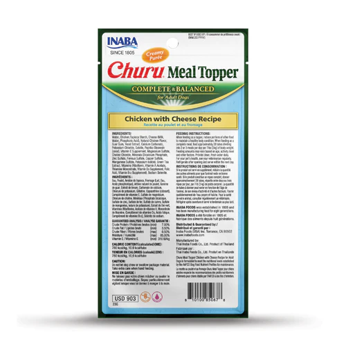 Inaba Churu Chicken and Cheese Meal Topper for Dogs 4 Pack - Image 2