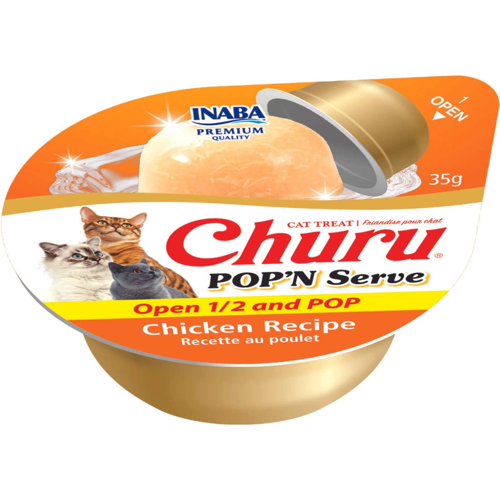 Inaba Churu Pop N Serve Chicken Jelly Treat for Cats 2 Pack - Image 2