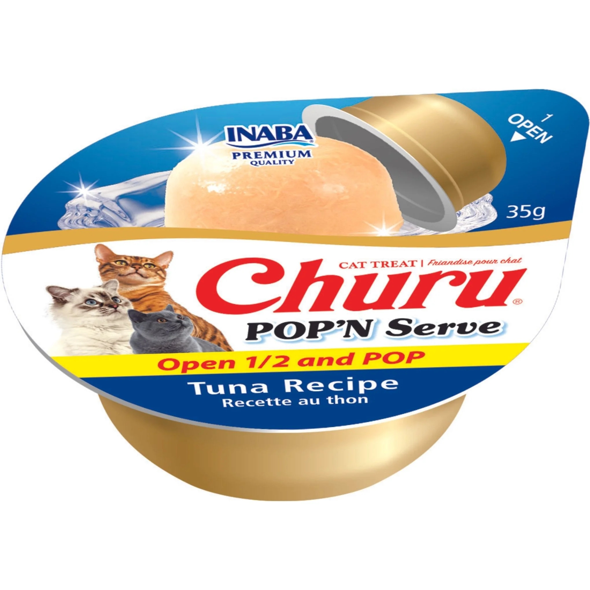 Inaba Churu Pop N Serve Tuna Jelly Treat for Cats 2 Pack x4 - Image 2