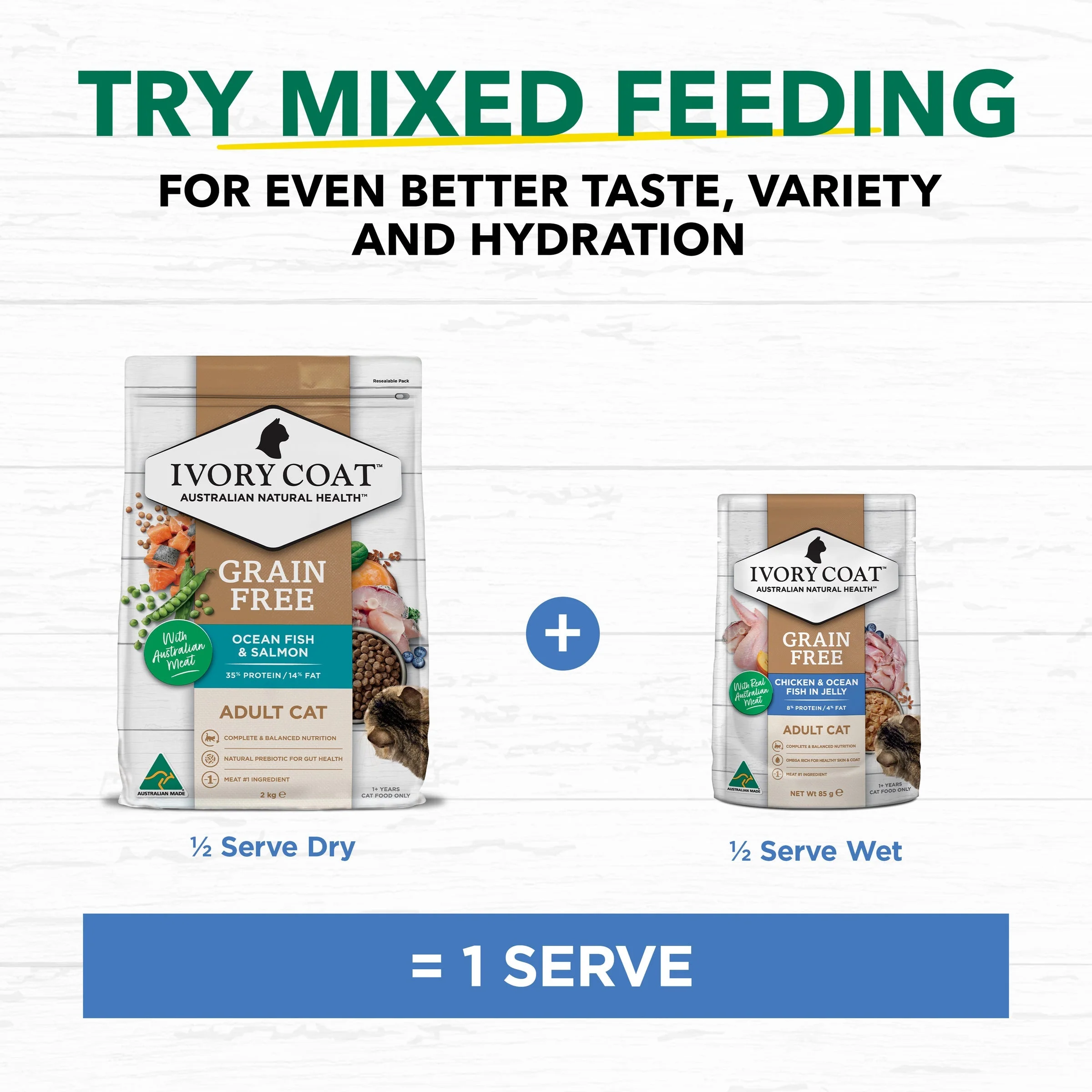 Ivory Coat Grain Free Chicken and Ocean Fish in Jelly Adult Cat Wet Food 85g - Image 6