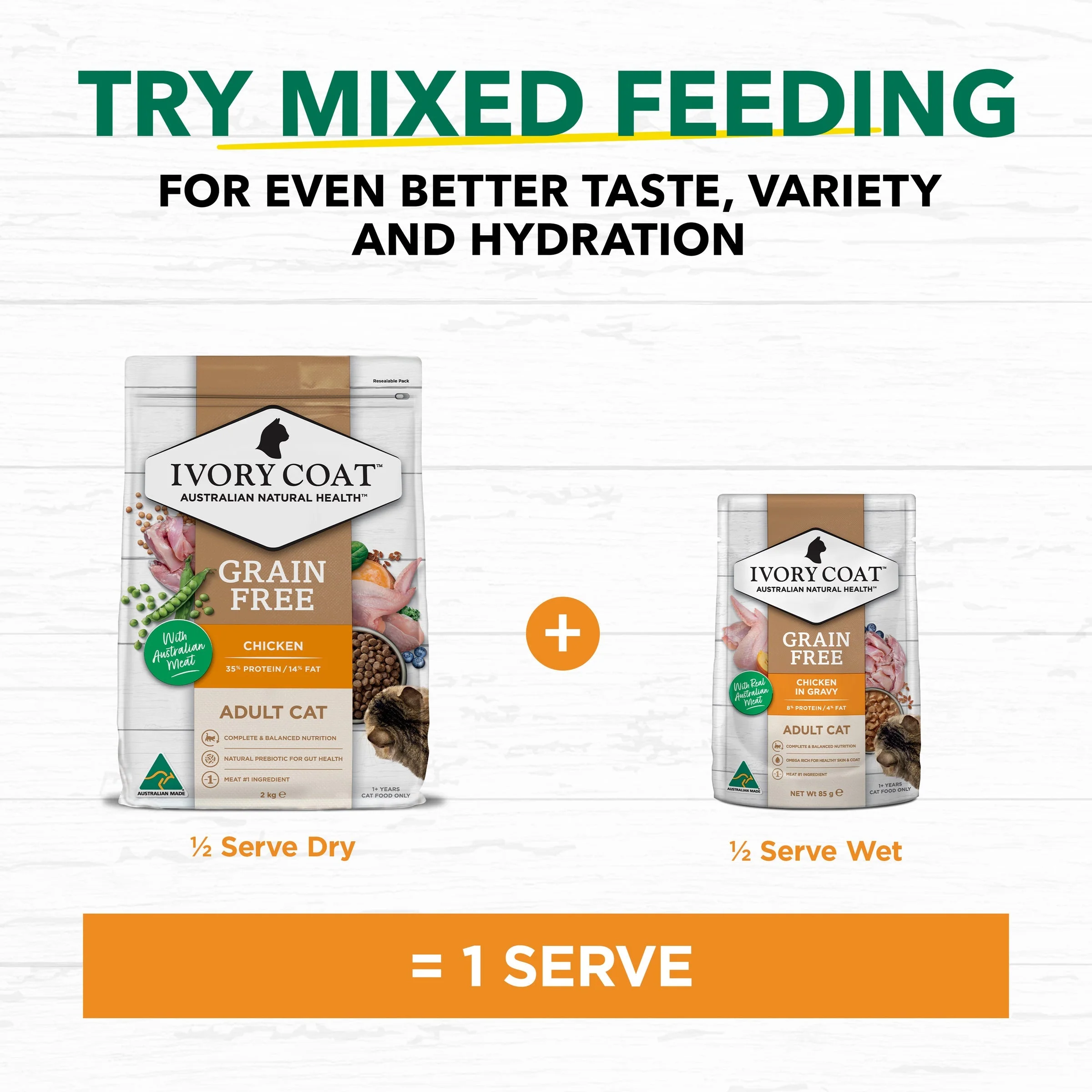 Ivory Coat Grain Free Chicken in Gravy Adult Cat Wet Food 85g - Image 6