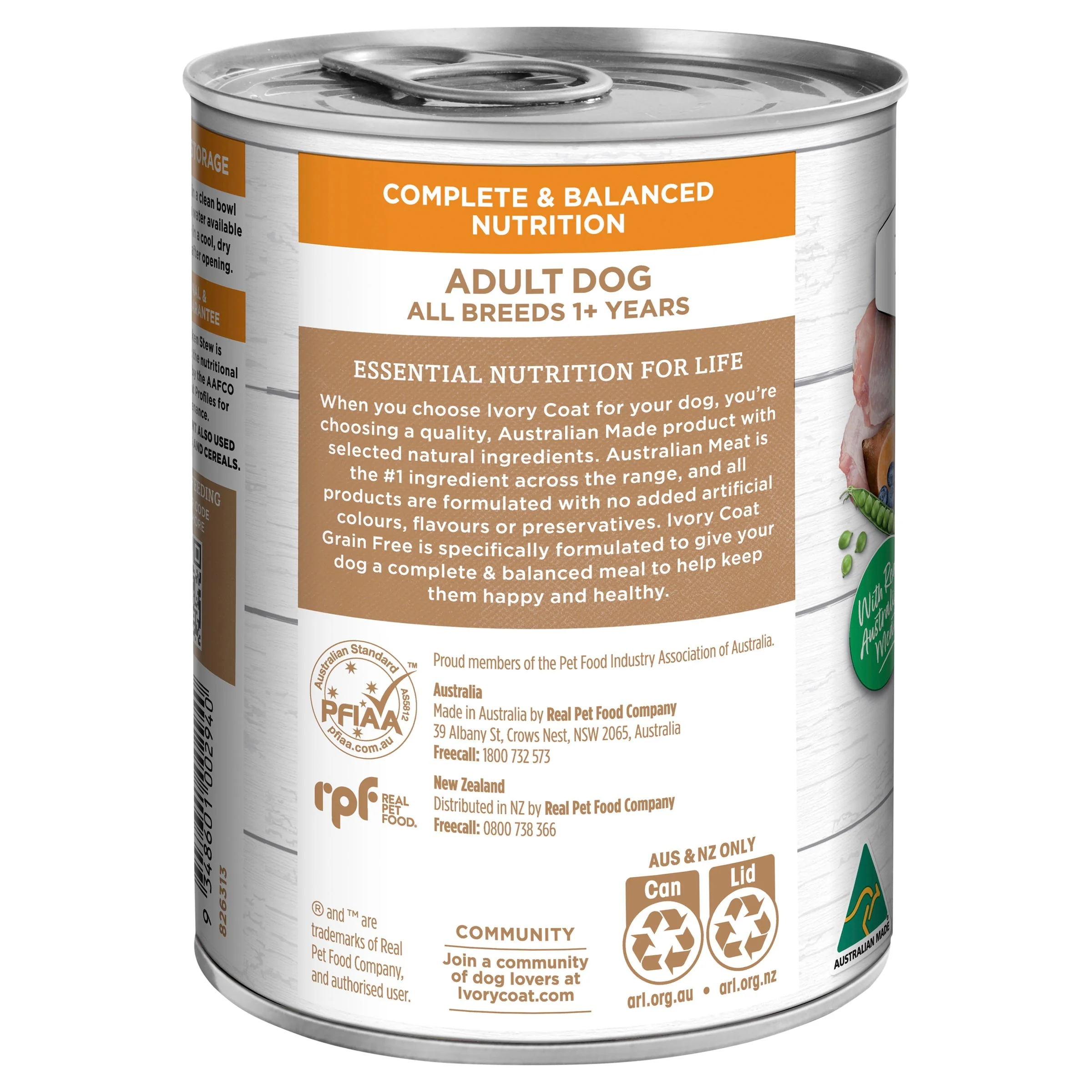 Ivory Coat Grain Free Chicken Stew Adult Dog Wet Food 400g - Image 2