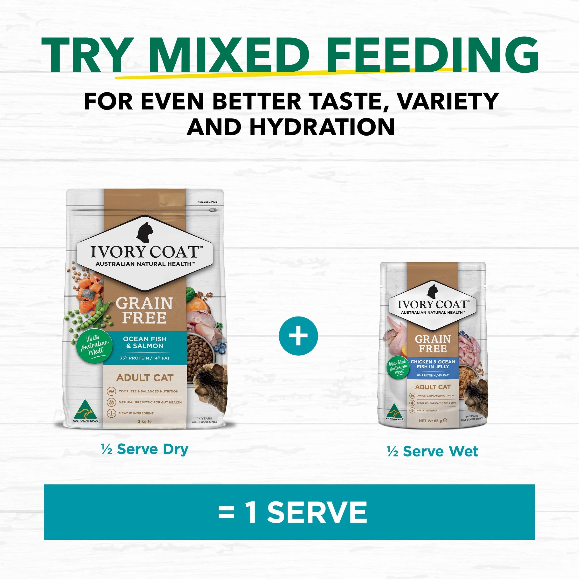 Ivory Coat Grain Free Ocean Fish and Salmon Adult Cat Dry Food 2kg - Image 6