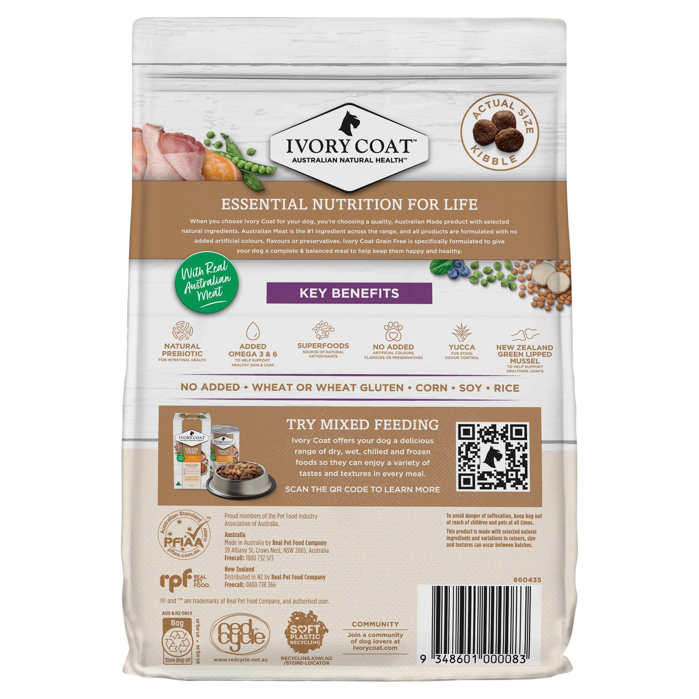 Ivory Coat Grain Free Reduced Fat Turkey Adult Dog Dry Food 2kg - Image 2
