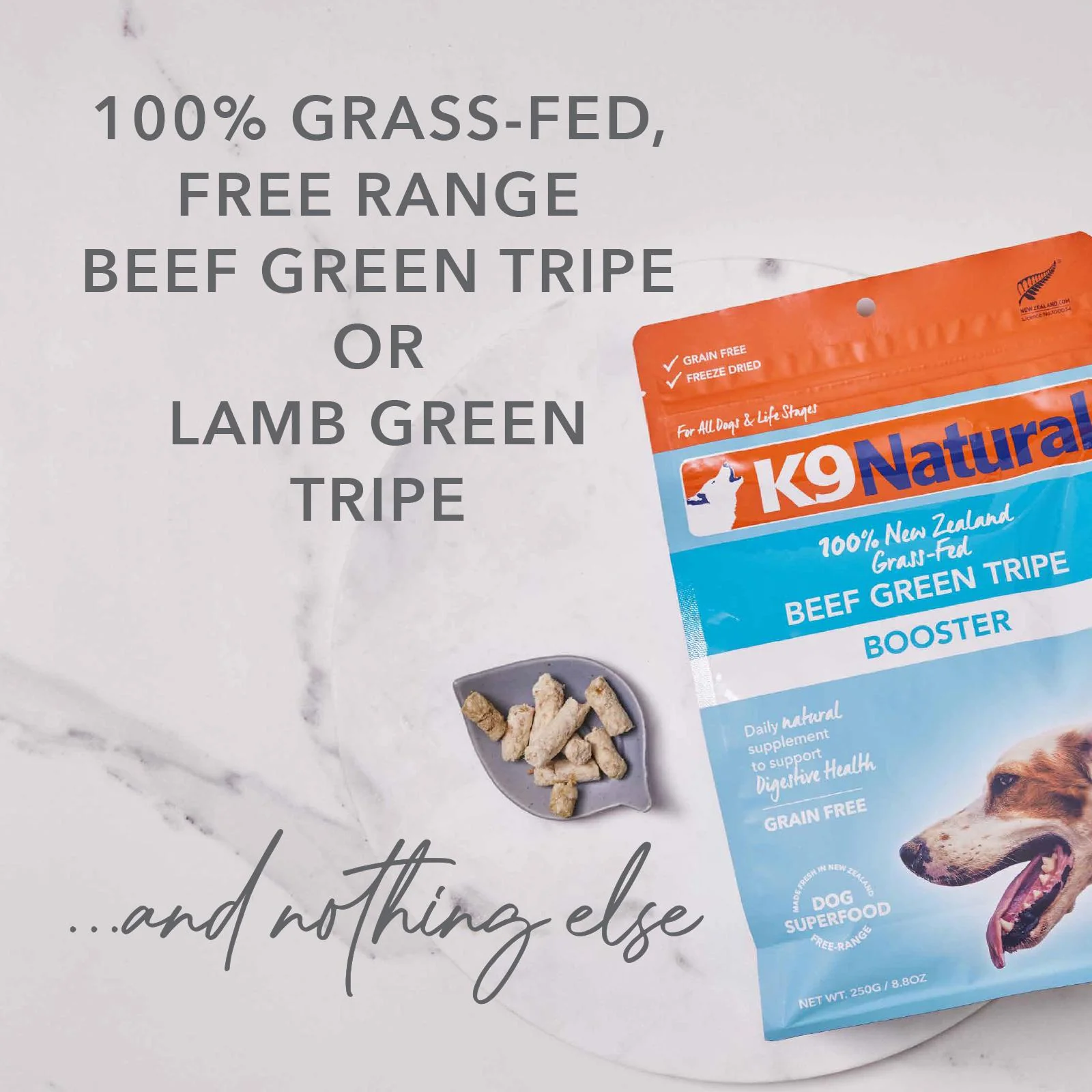 K9 Natural Beef Green Tripe Freeze Dried Dog Food Booster 250g - Image 5