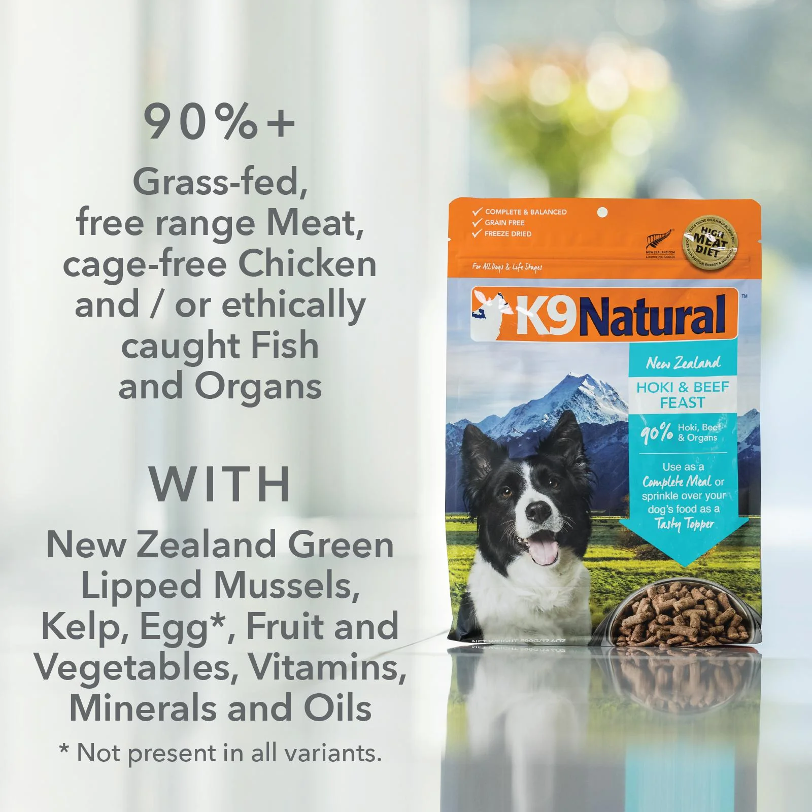K9 Natural Beef Feast Freeze Dried Dog Food 500g - Image 4