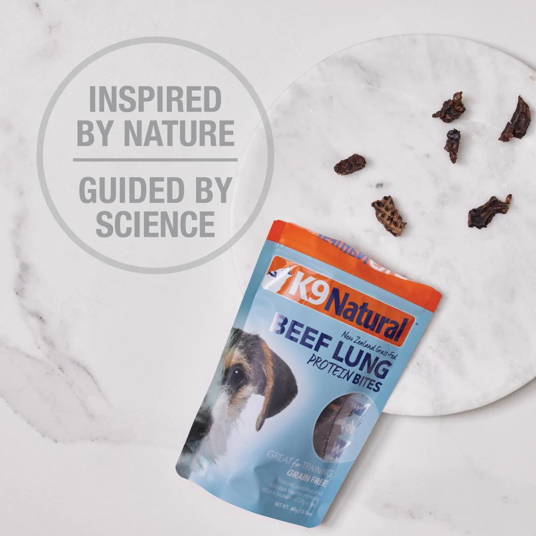 K9 Natural Beef Lung Protein Bites Dog Treats 60g - Image 9