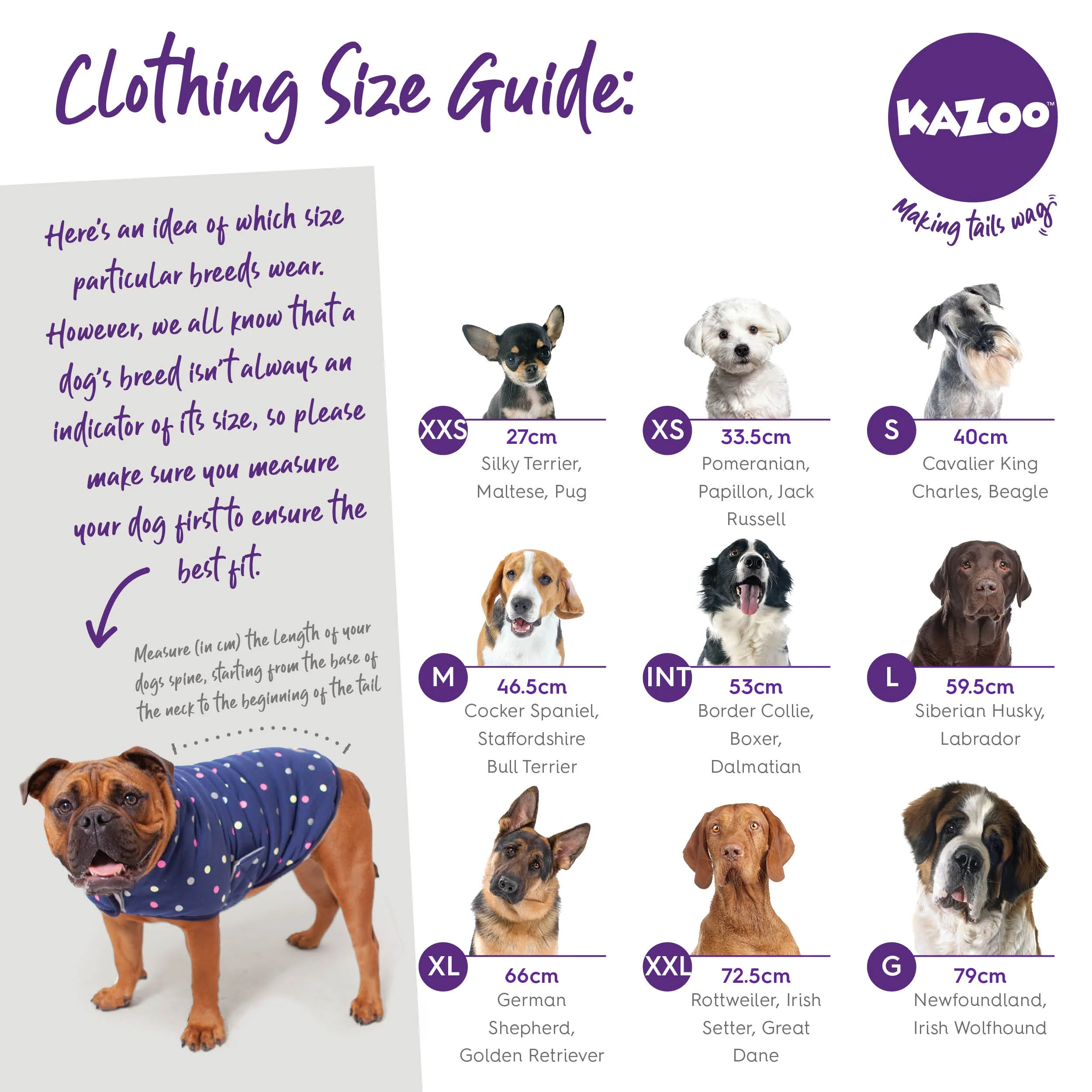 Kazoo Apparel Adventure Coat with Harness Hatch Blue Large 59.5cm - Image 7