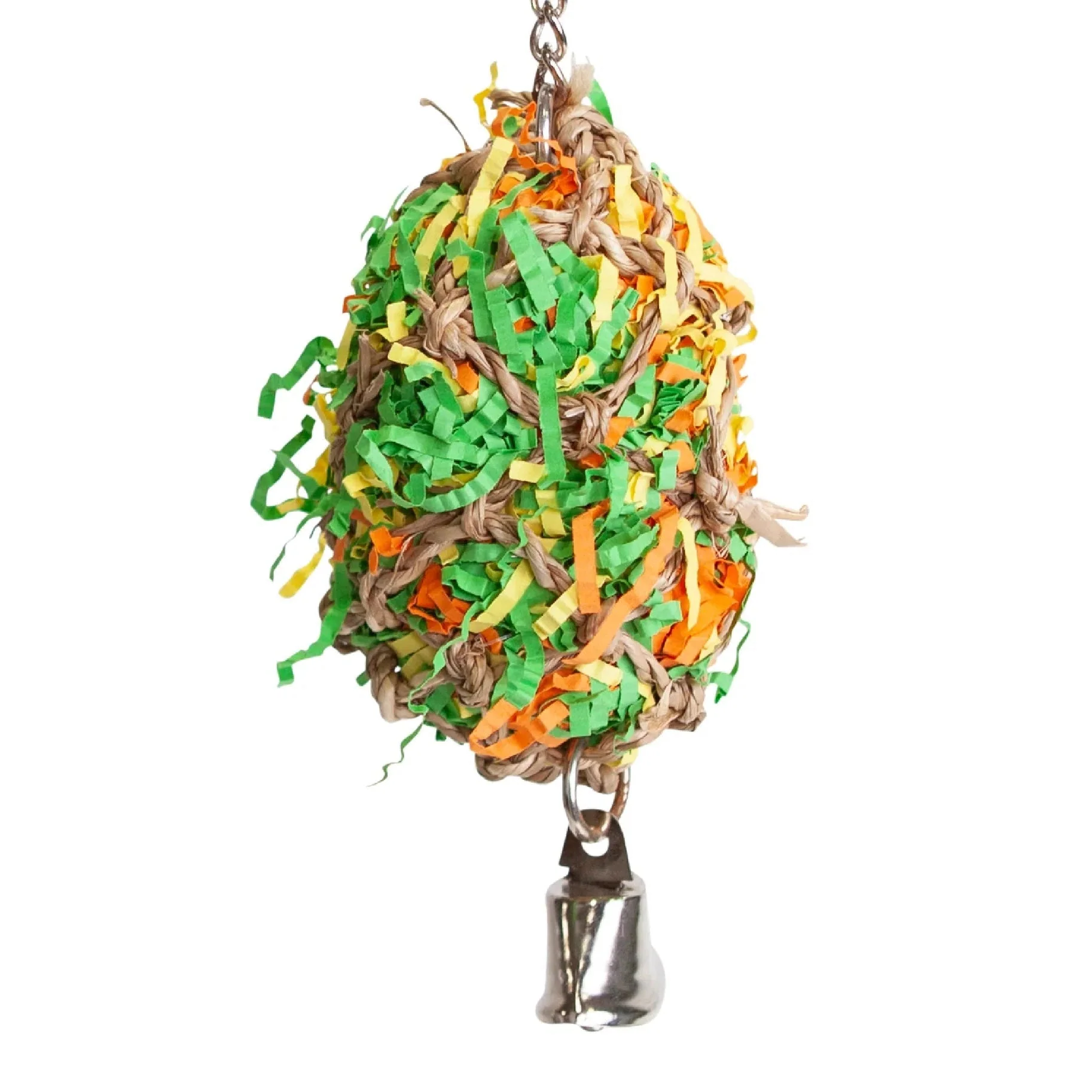 Kazoo Bird Toy Crinkle Ball with Bell Small - Image 2