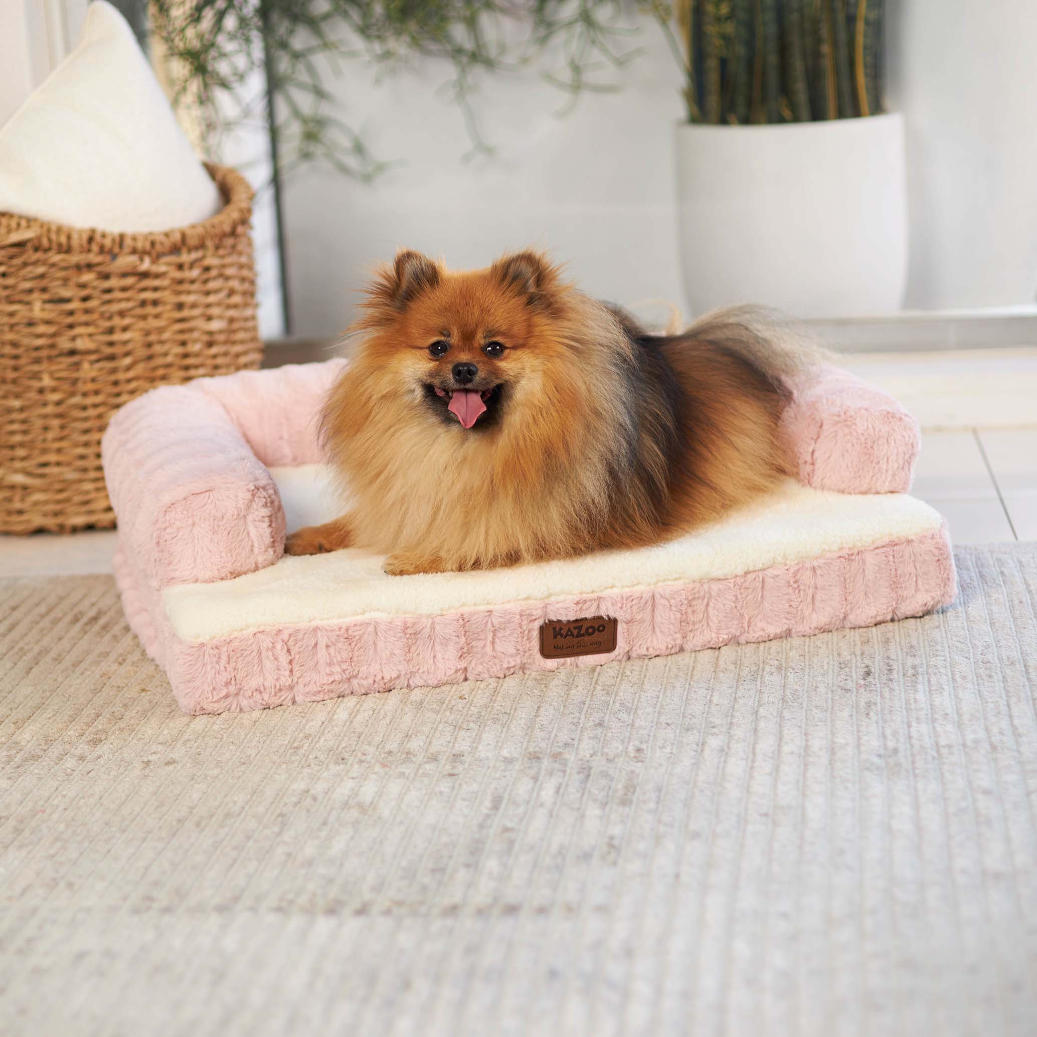 Kazoo Boudoir Large Blush Dog Bed - Image 5