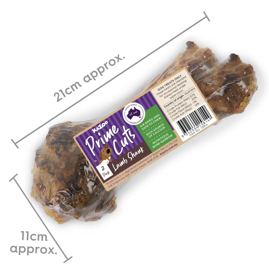 Kazoo Prime Cuts Lamb Shank Dog Treat 2 Pack - Image 3