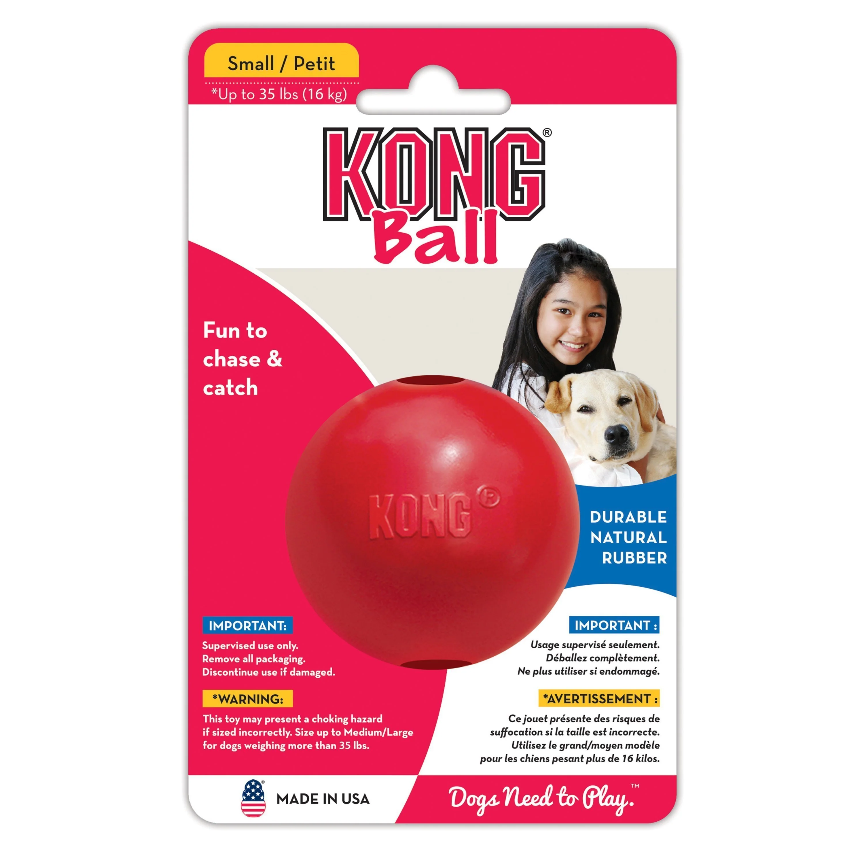 KONG Ball Small Dog Toy - Image 2