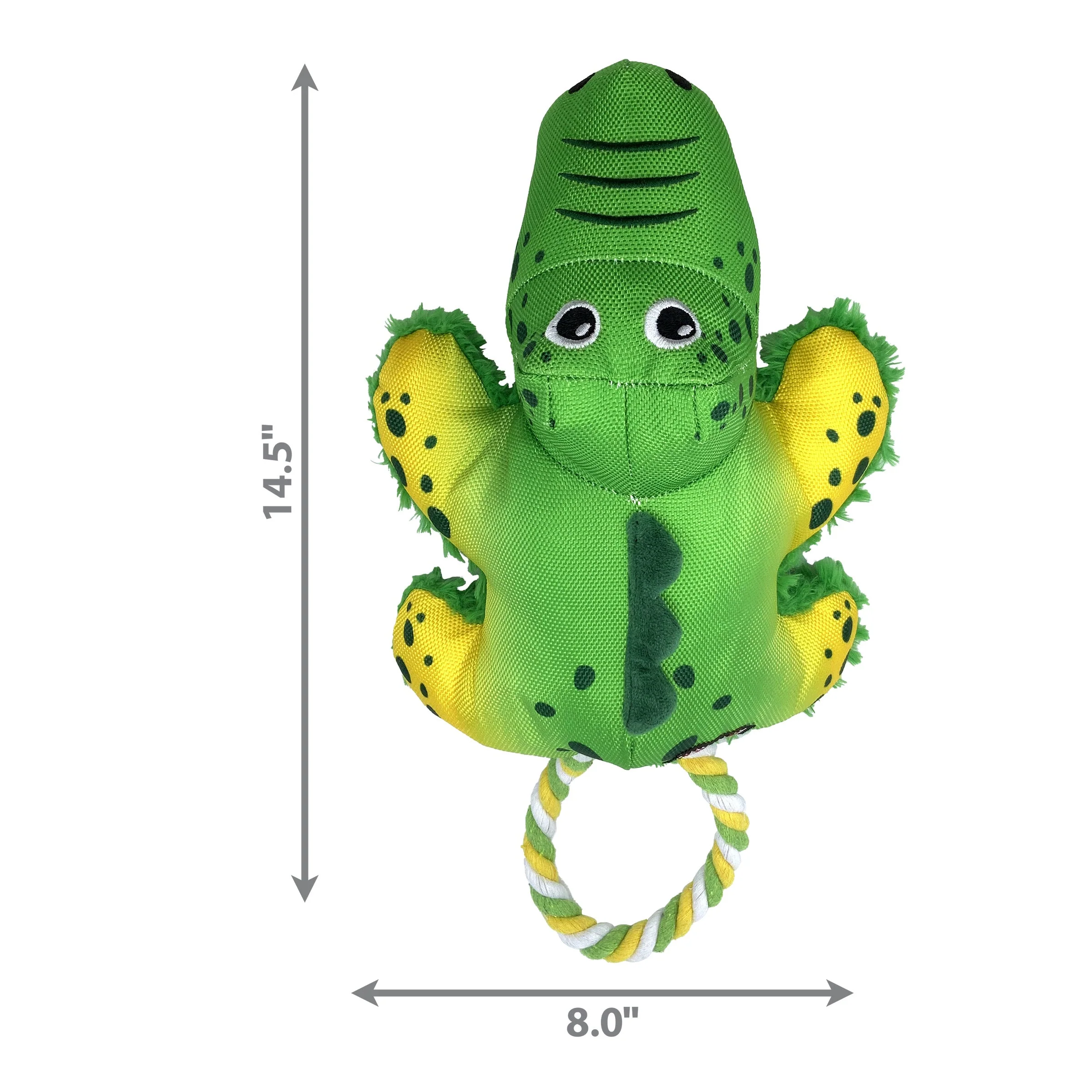 KONG Cozie Tuggz Alligator Medium to Large Dog Toy - Image 4