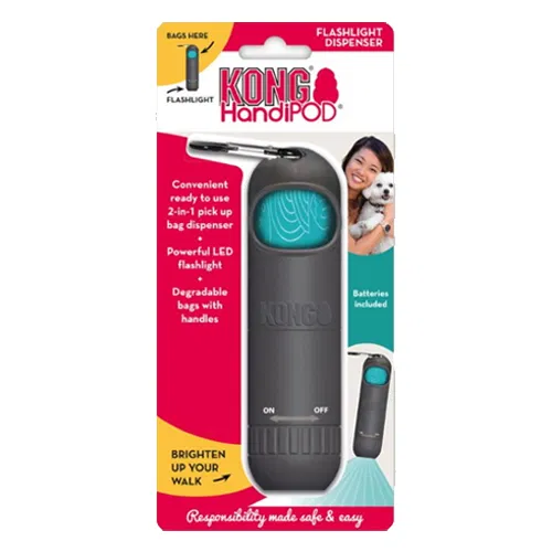 KONG Handipod Regular Pick Up Bag and Flashlight