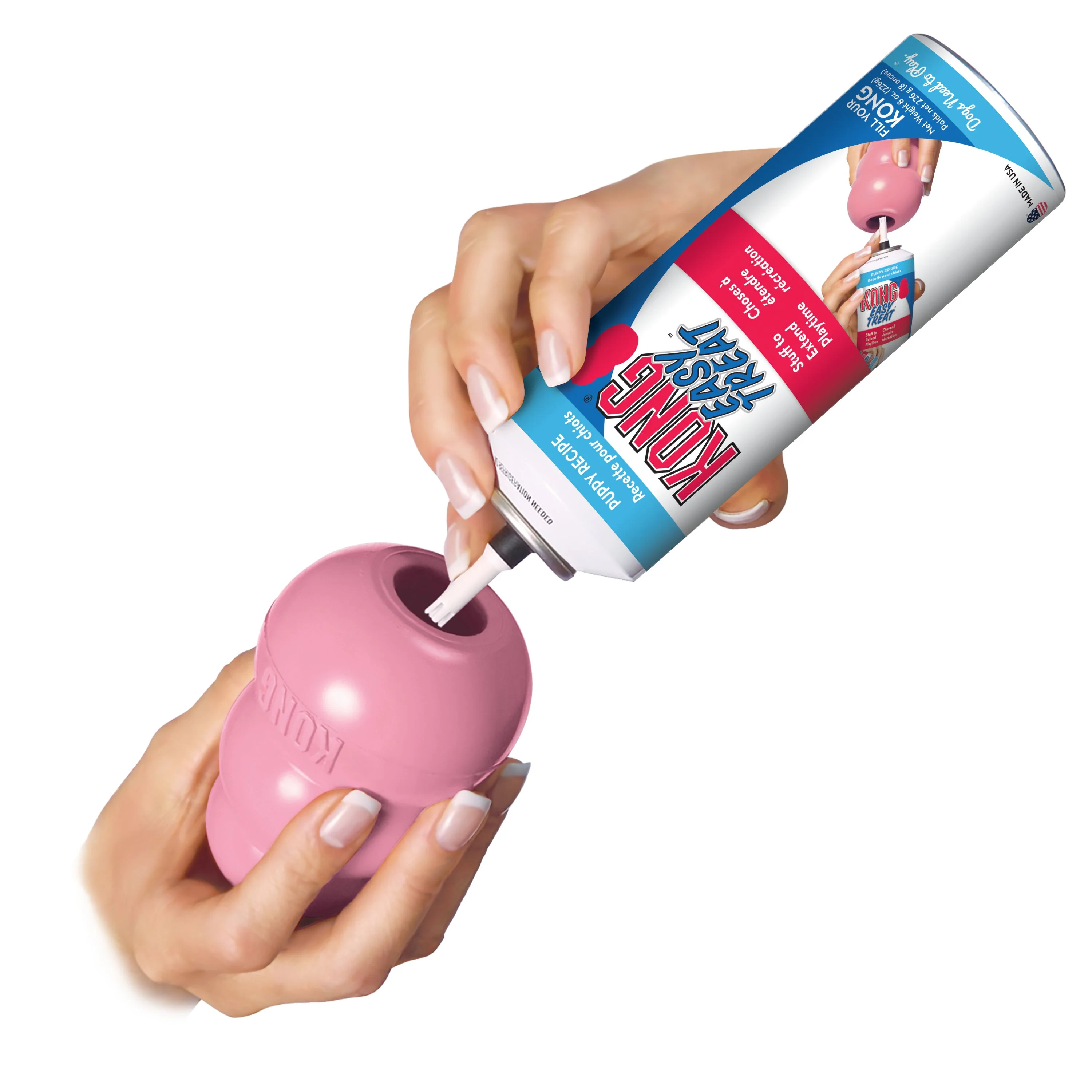 KONG Puppy Small Dog Toy Easy Treat and Cleaning Brush Bundle - Image 5