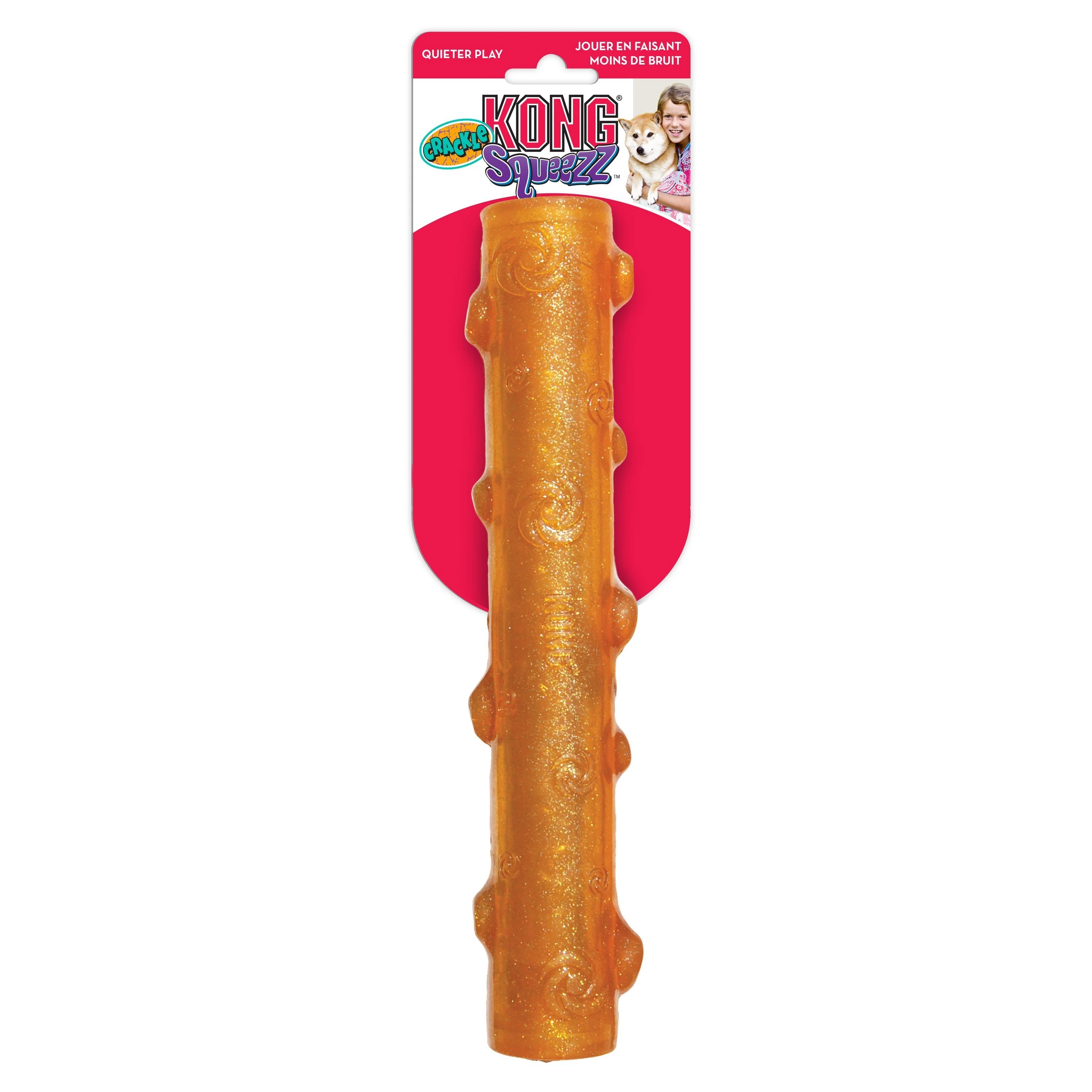KONG Squeezz Crackle Stick Large Dog Toy - Image 2