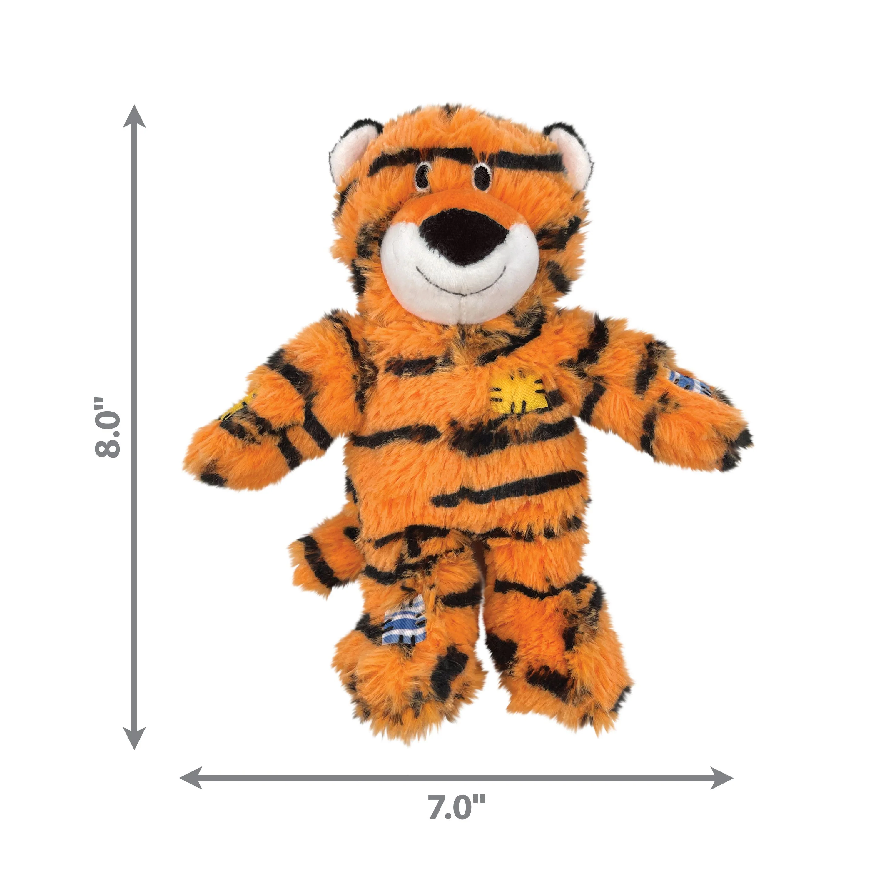 KONG Wild Knots Tiger Small to Medium Dog Toy - Image 3