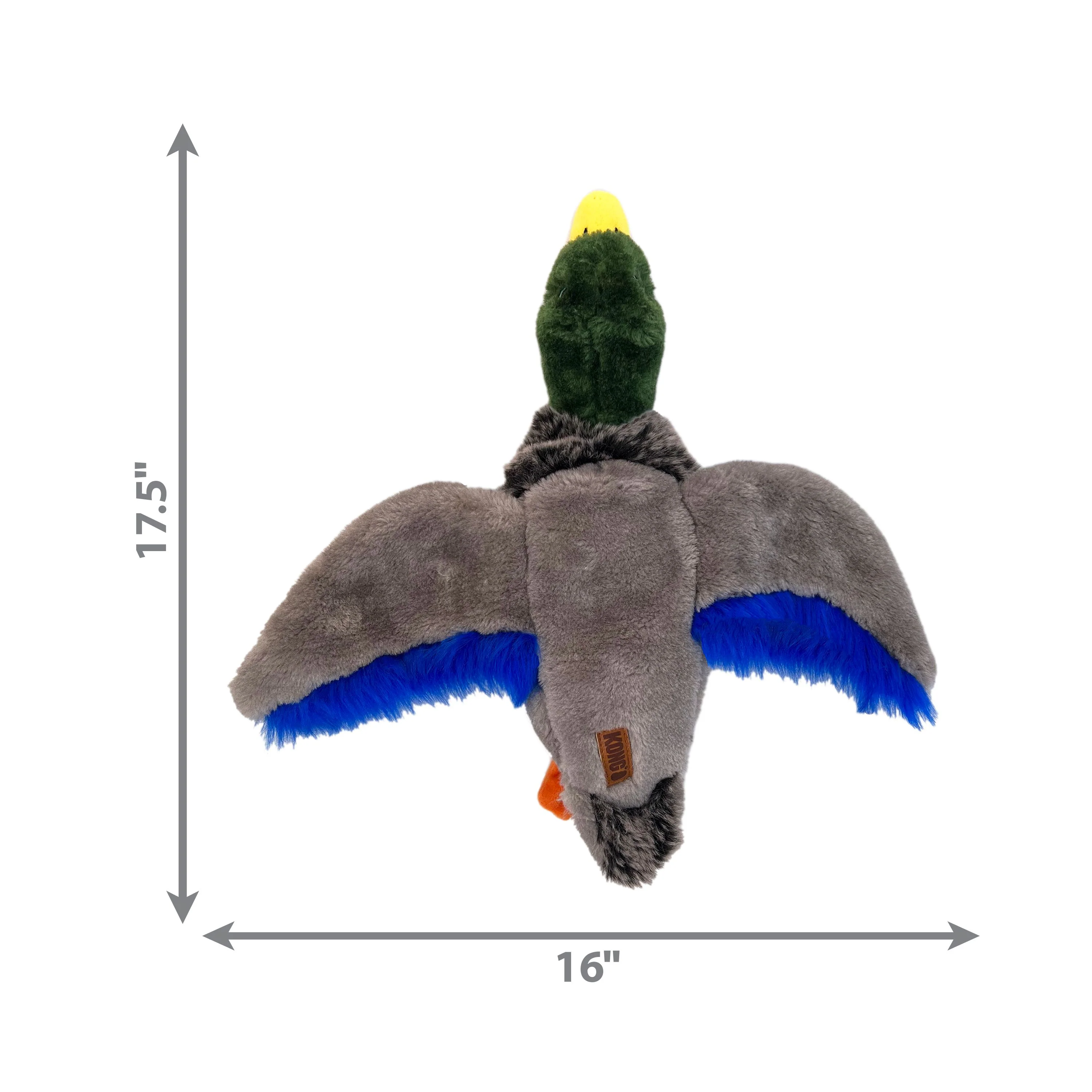KONG Wild Low Stuff Mallard Medium Dog Toy - Image 4