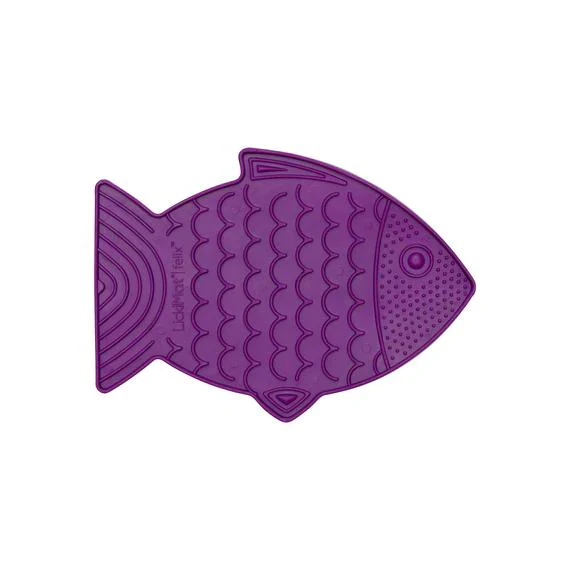 LickiMat Felix Slow Feeder Mat for Cats Purple - Image 2