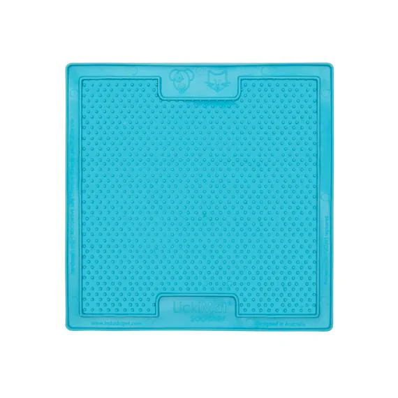 LickiMat Soother Slow Feeder Mat for Dogs Turquoise - Image 2