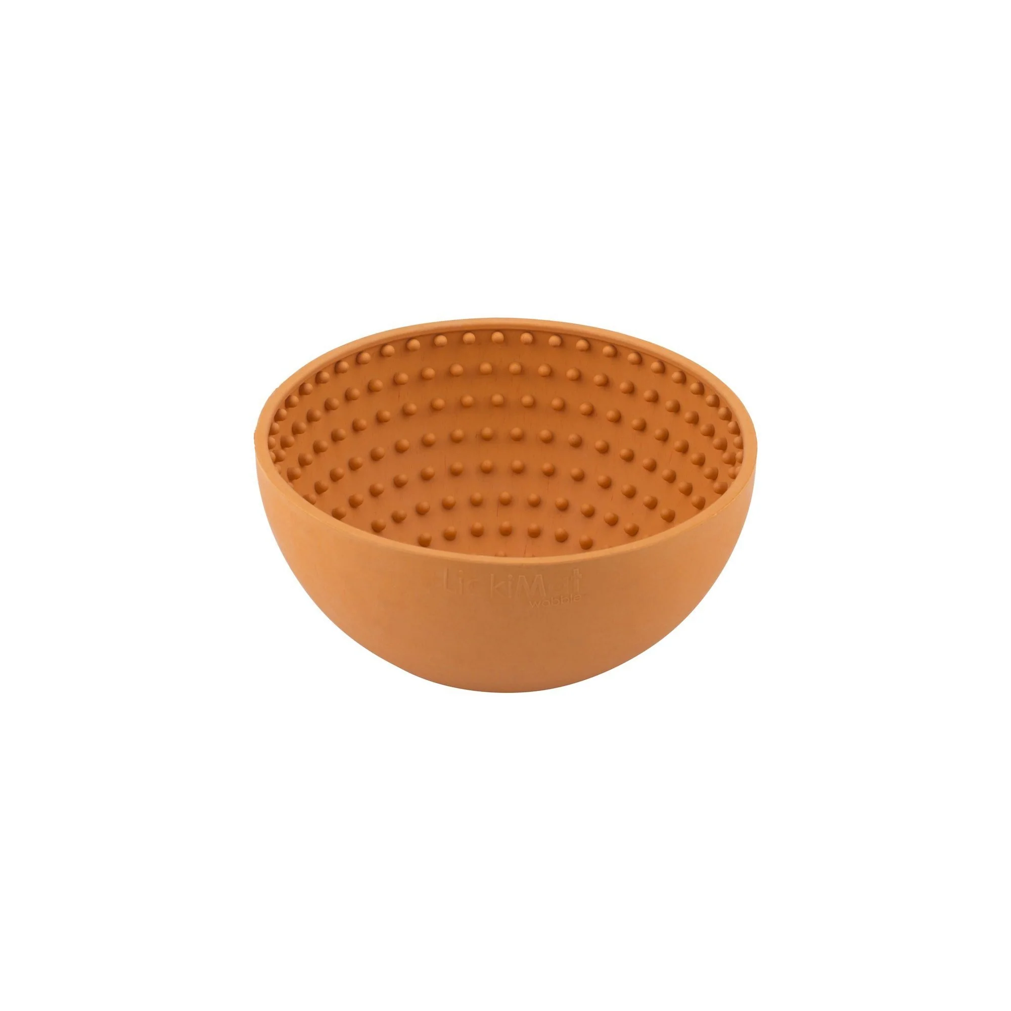 LickiMat Wobble Slow Feeder Dog Bowl Orange