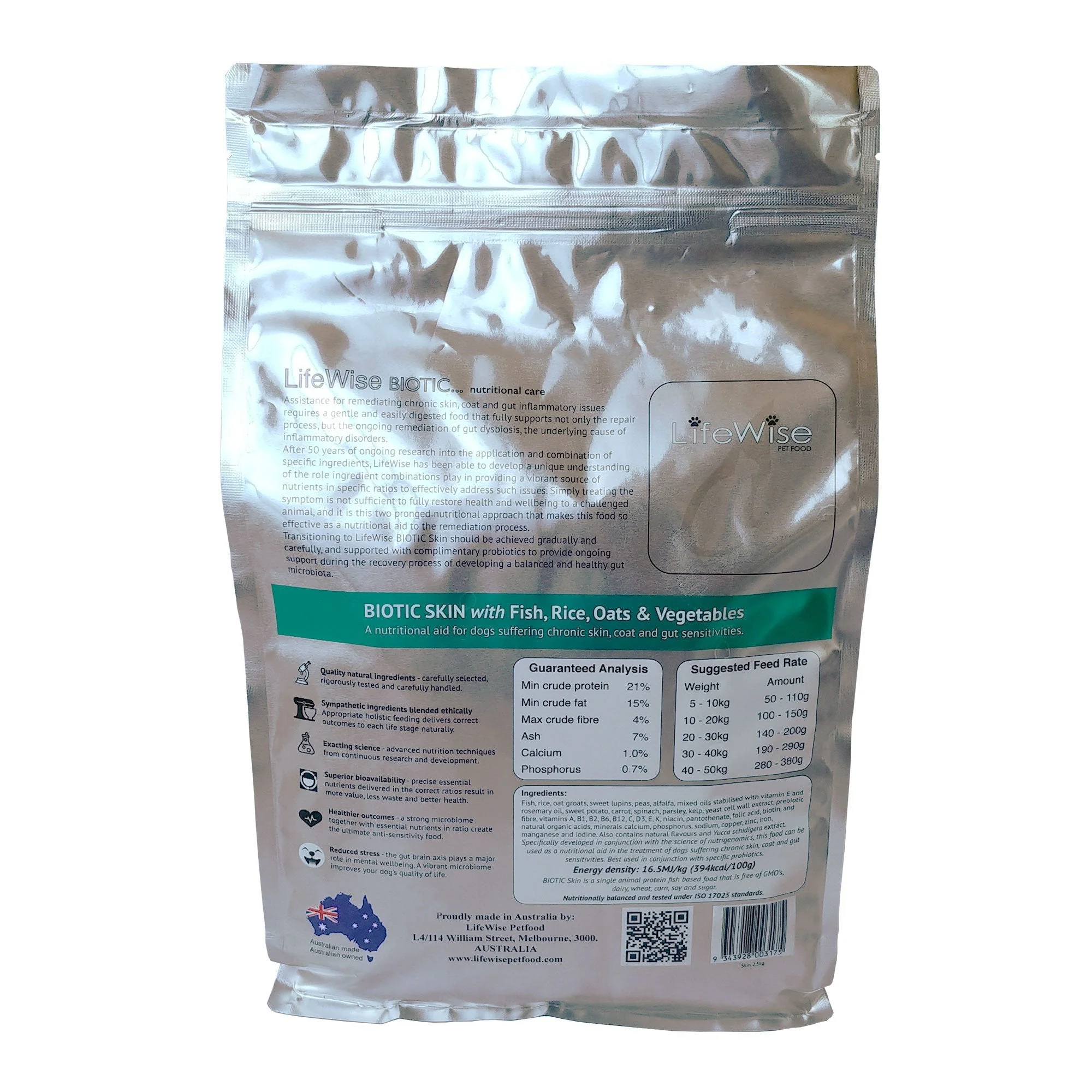 LifeWise Biotic Skin Support with Fish Dry Dog Food 2.5kg - Image 2