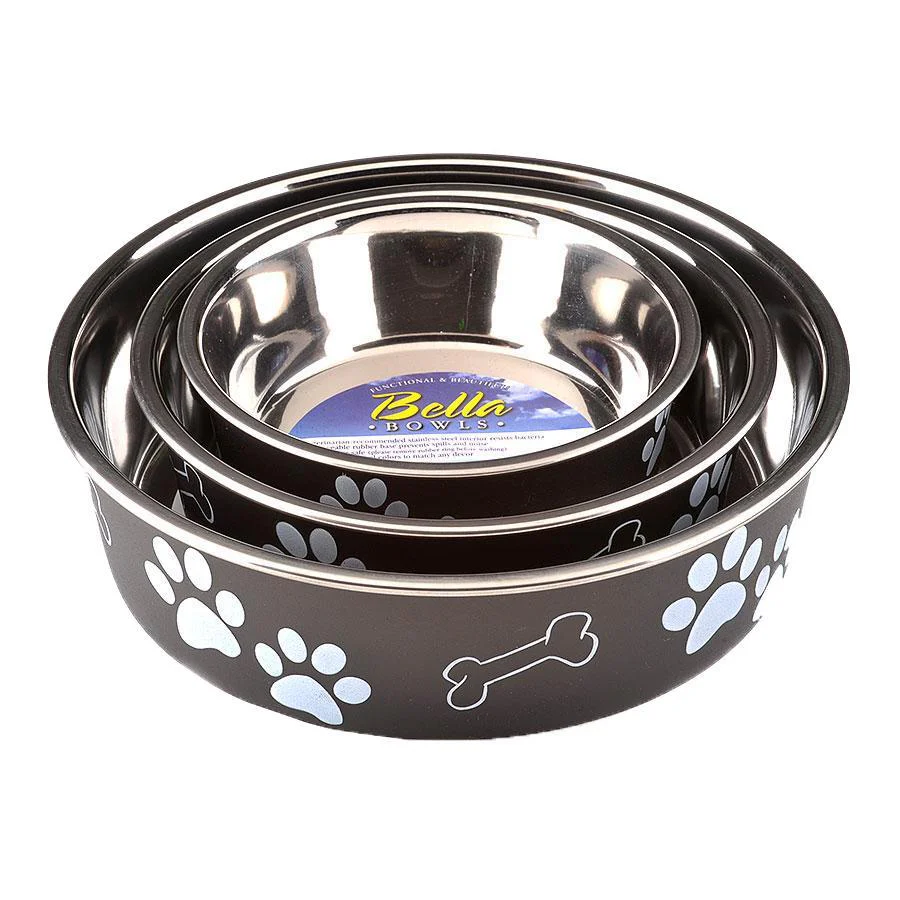 Loving Pets Bella Dog Bowl Espresso Medium - Image 2
