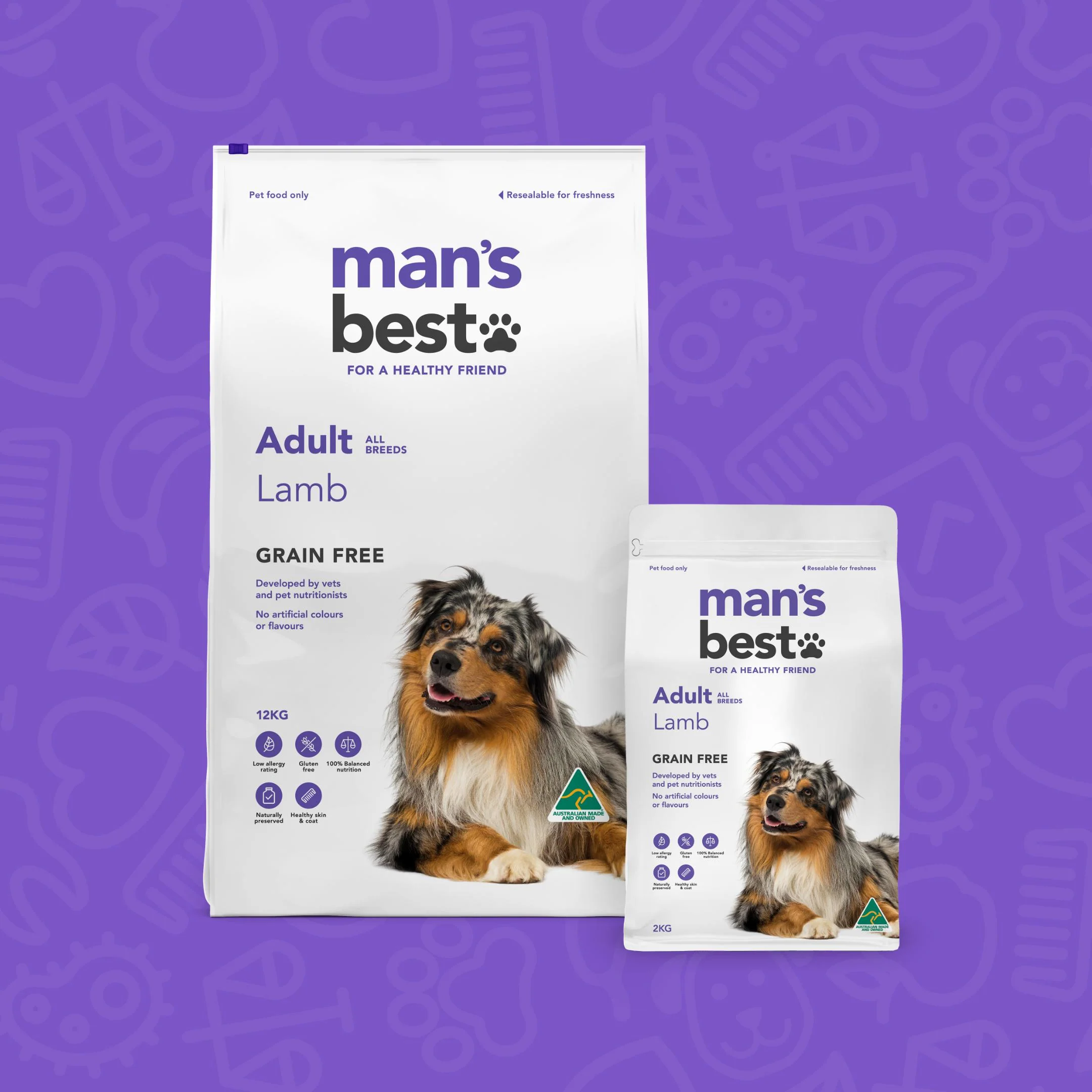 Mans Best Adult Premium Grain Free Lamb Dry Dog Food 12kg - Image 10