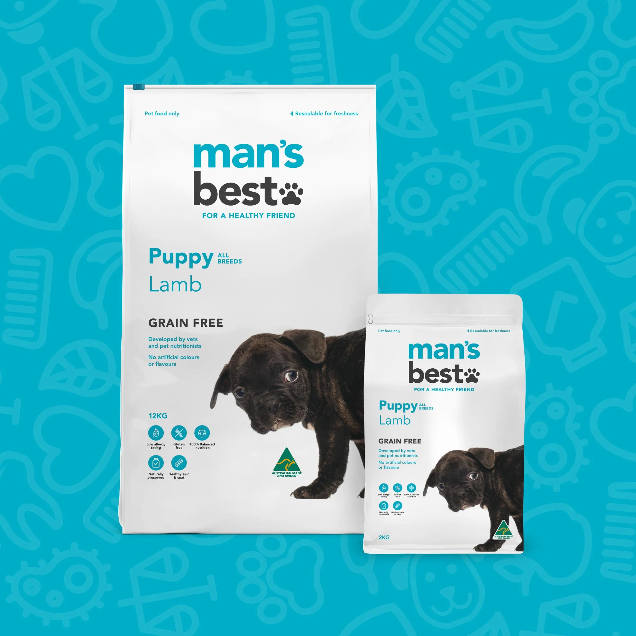 Mans Best Puppy Premium Grain Free Lamb Dry Food 2kg - Image 10