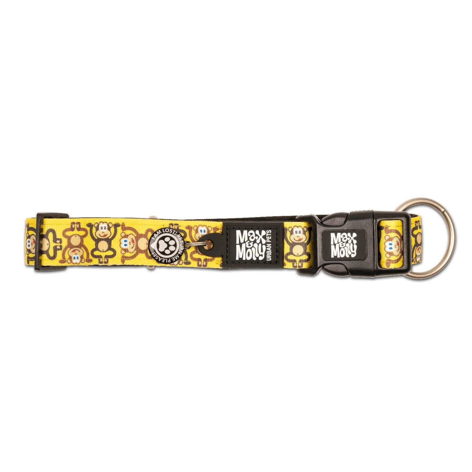 Max & Molly Monkey Maniac Smart ID Dog Collar Medium - Image 3