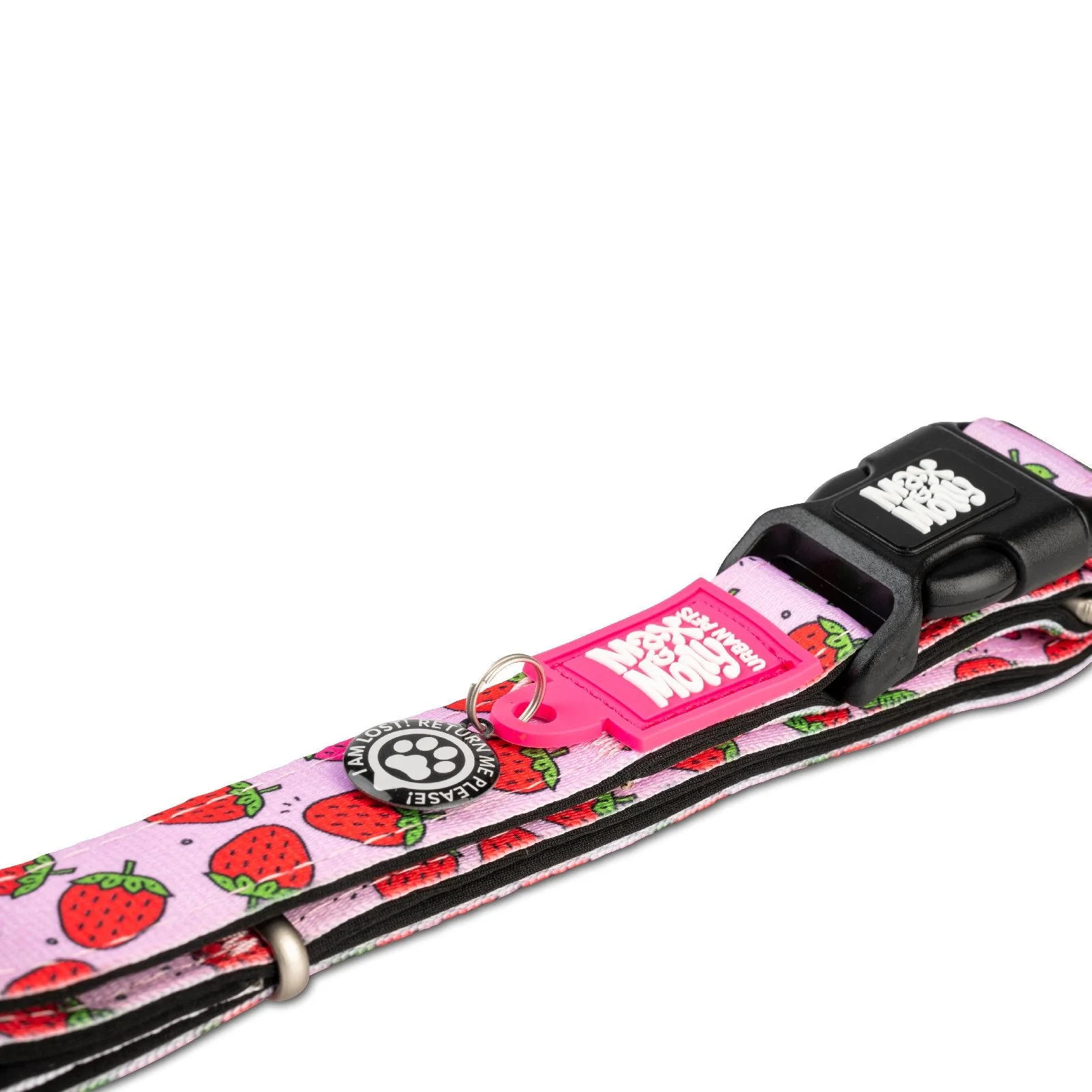 Max & Molly Strawberry Dream Smart ID Dog Collar Extra Small - Image 2