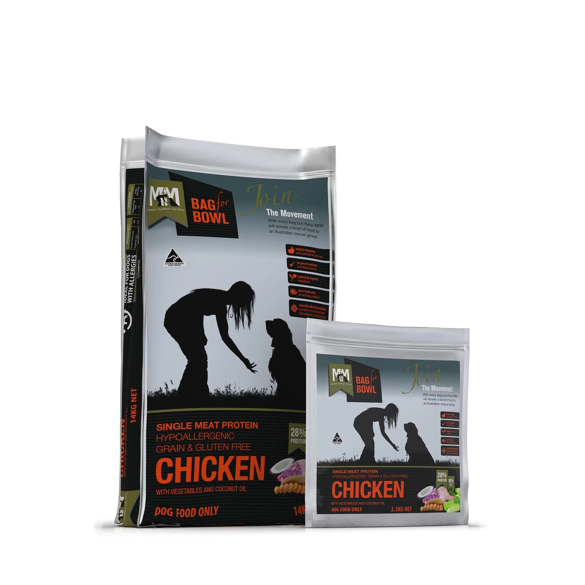 Meals for Mutts Grain Free Single Protein Chicken Dry Dog Food 14kg - Image 4