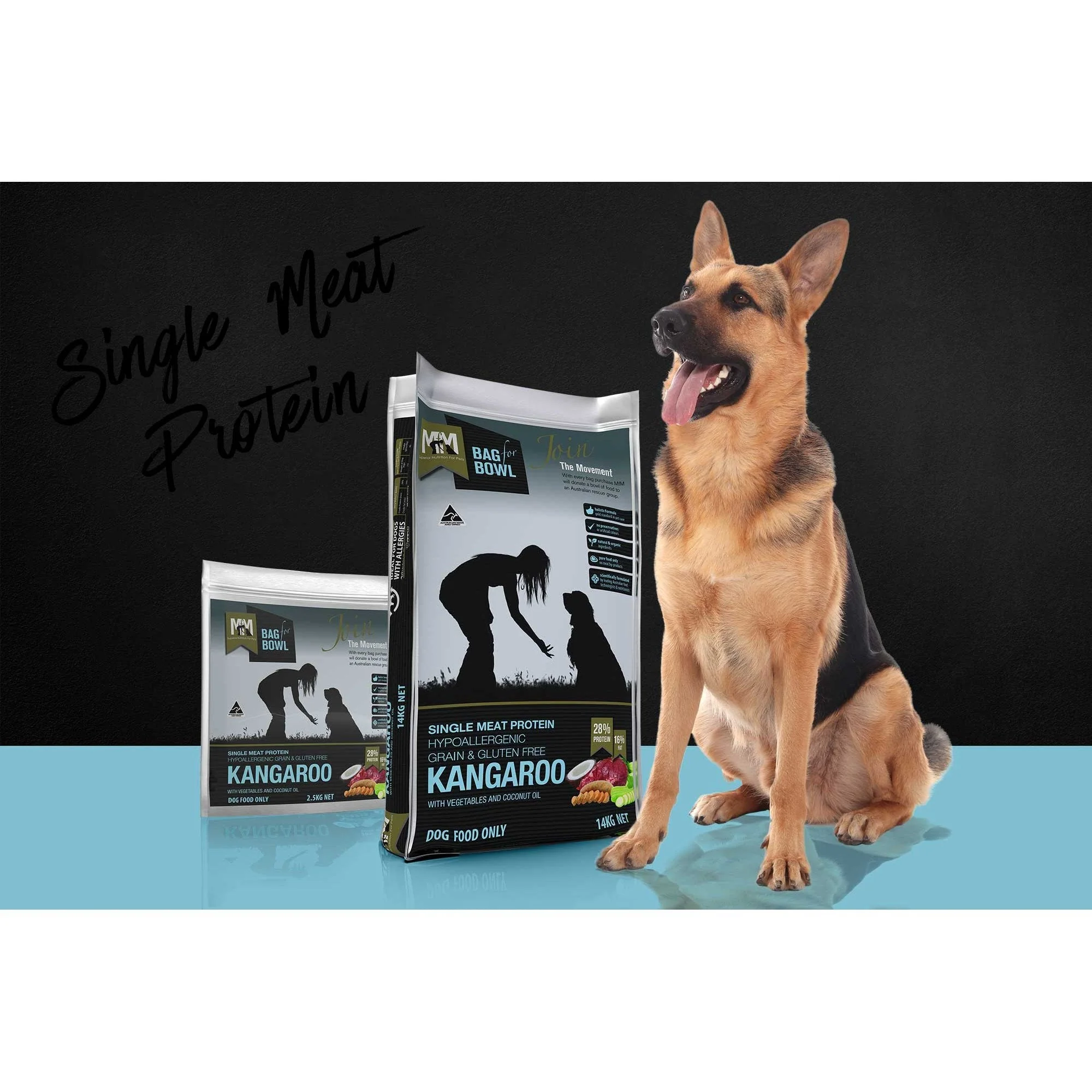 Meals for Mutts Grain Free Single Protein Kangaroo Dry Dog Food 2.5kg - Image 3