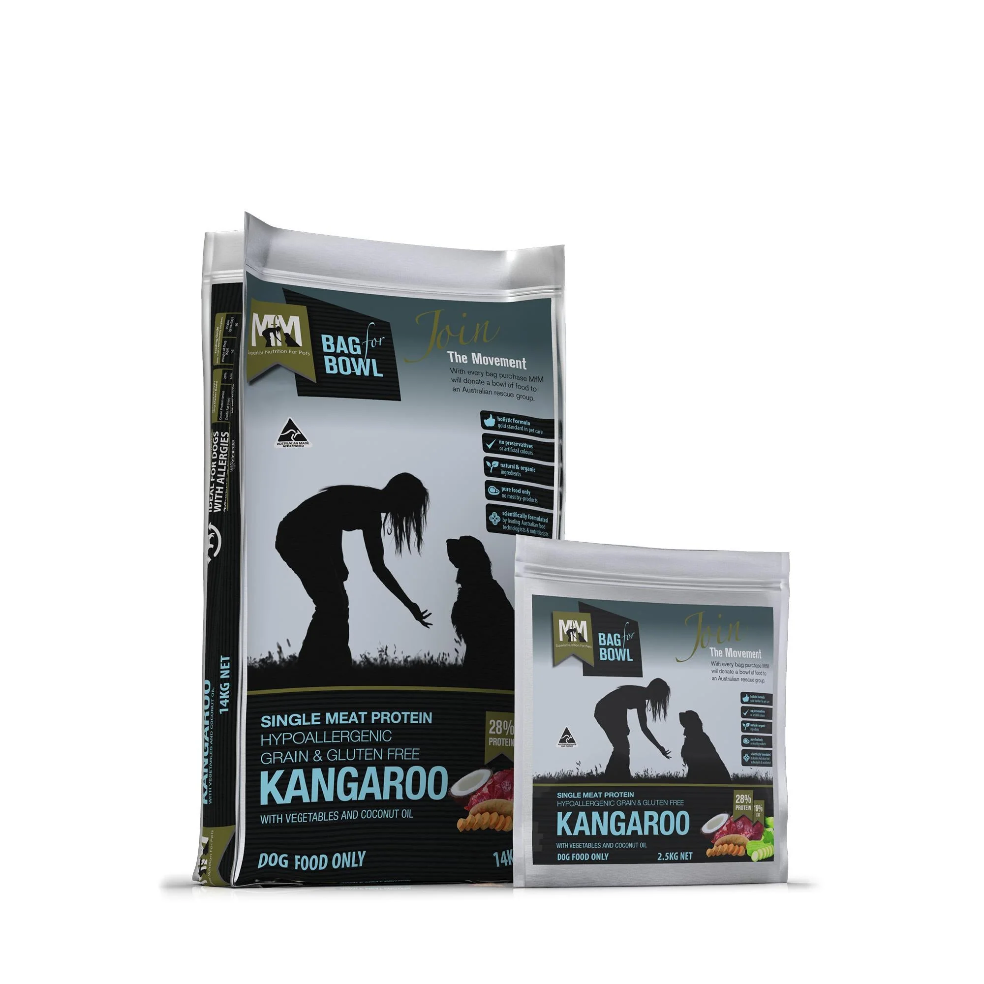 Meals for Mutts Grain Free Single Protein Kangaroo Dry Dog Food 2.5kg - Image 4