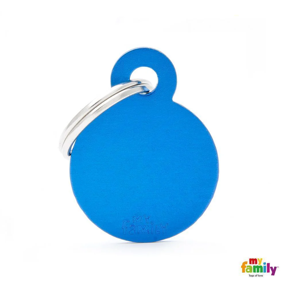 My Family Basic Circle Small Blue with Free Engraving