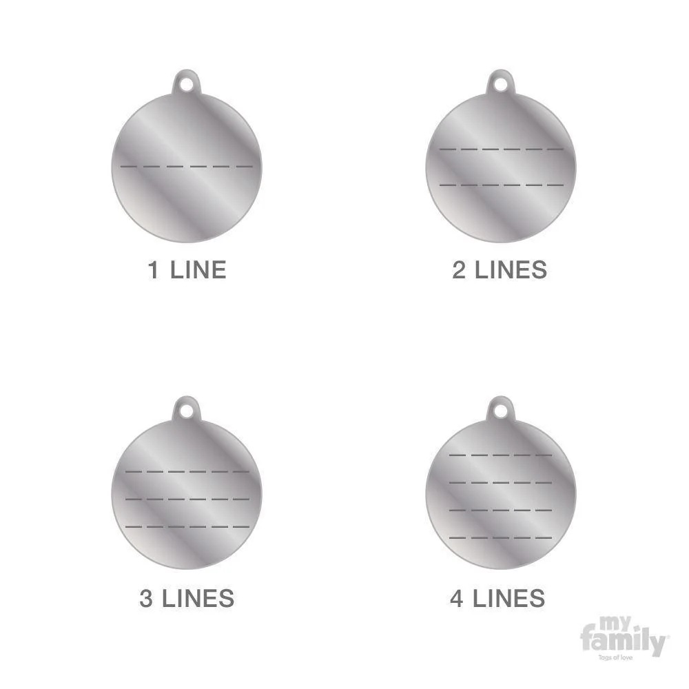 My Family Basic Circle Small Brass with Free Engraving - Image 3