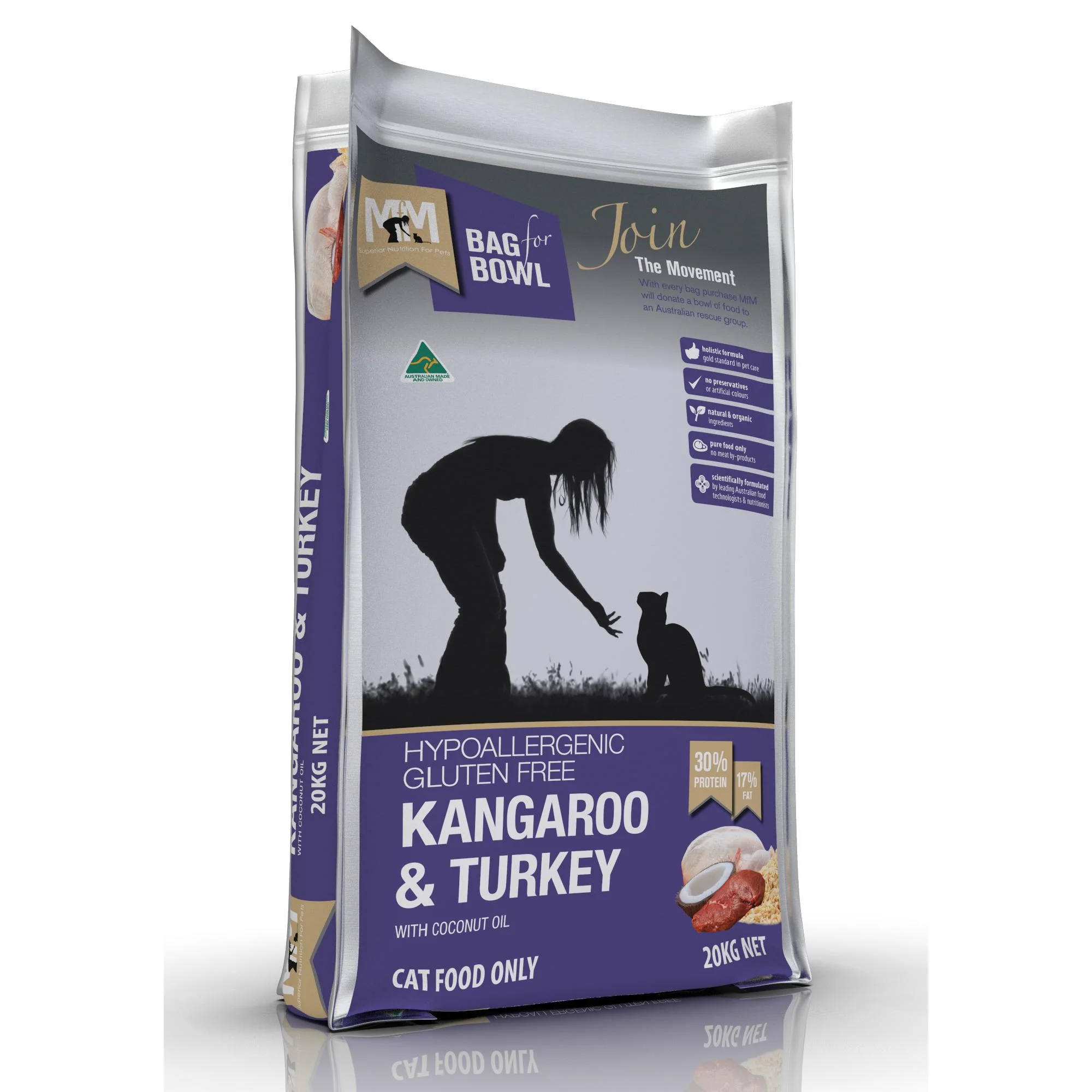 Meals for Meows Kangaroo and Turkey Dry Cat Food 20kg