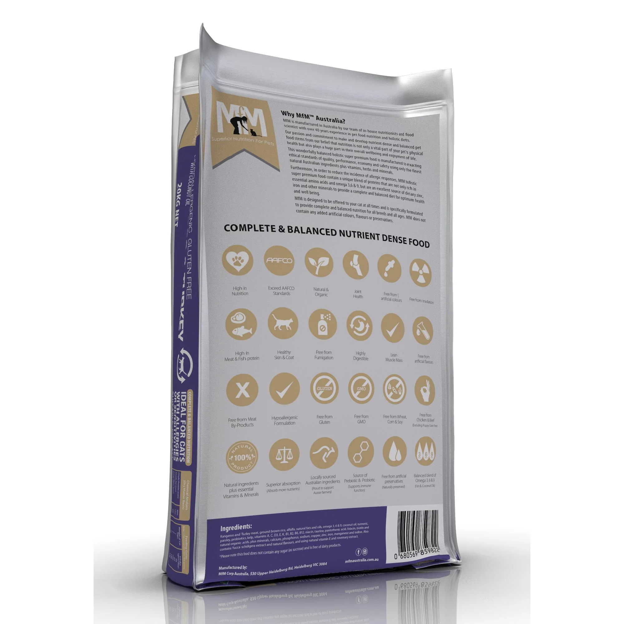 Meals for Meows Kangaroo and Turkey Dry Cat Food 20kg - Image 2