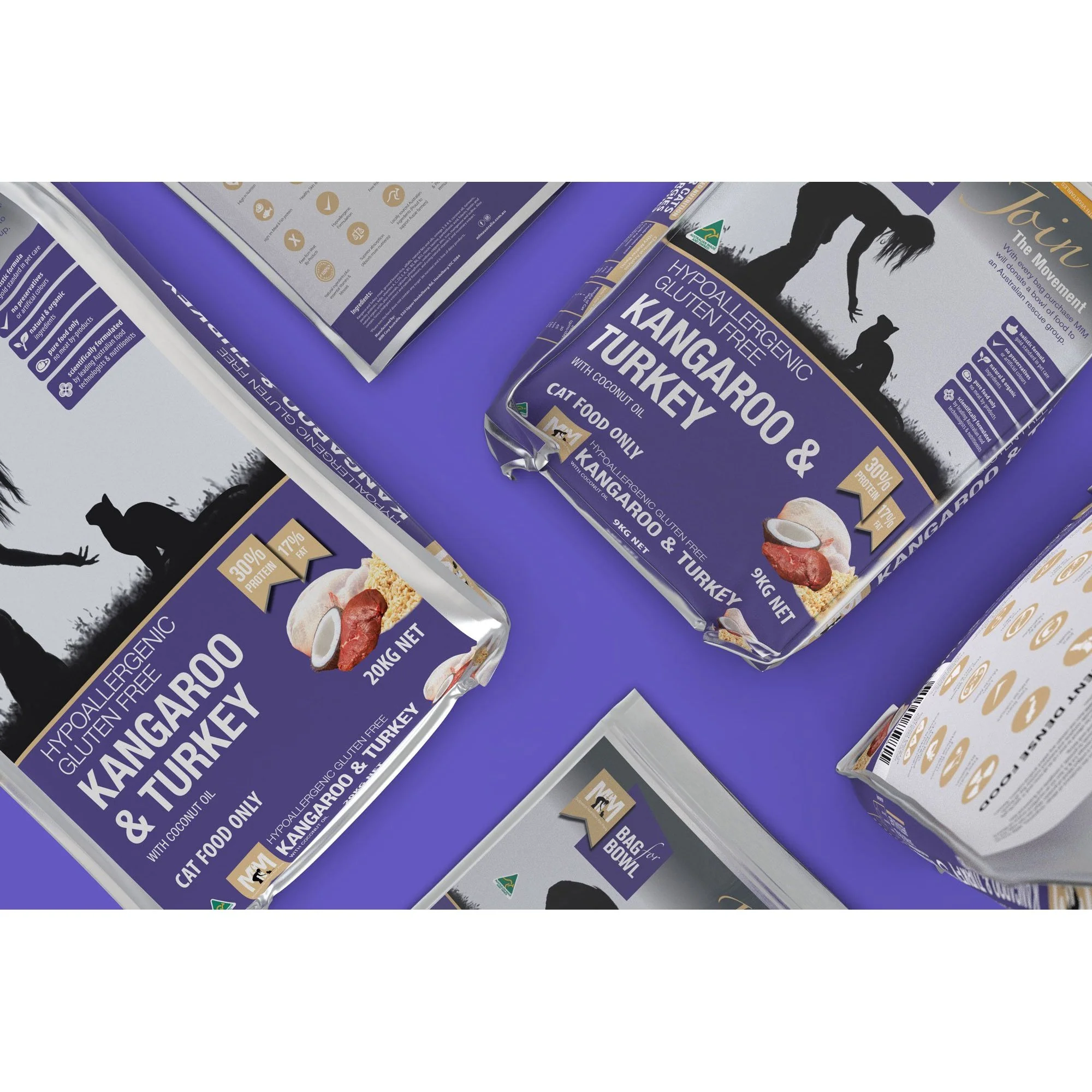 Meals for Meows Kangaroo and Turkey Dry Cat Food 9kg - Image 3