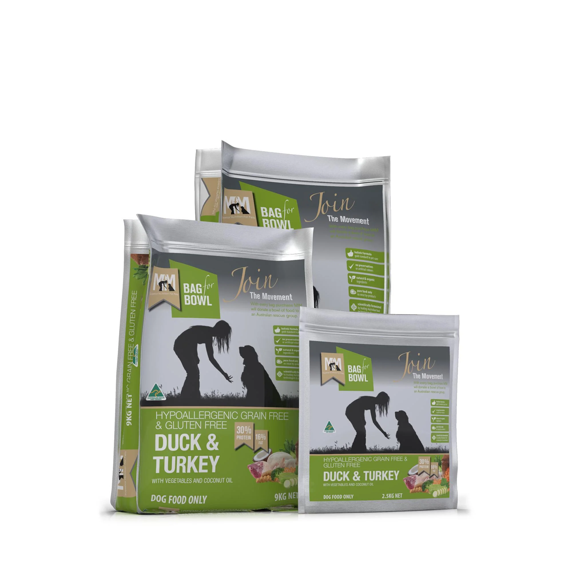 Meals for Mutts Grain Free Duck and Turkey Dry Dog Food 20kg - Image 5