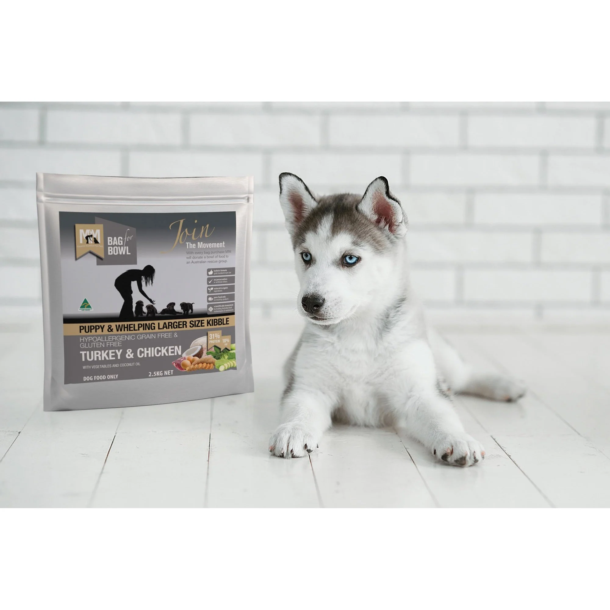 Meals for Mutts Puppy Grain Free Turkey and Chicken Dry Dog Food 20kg - Image 4