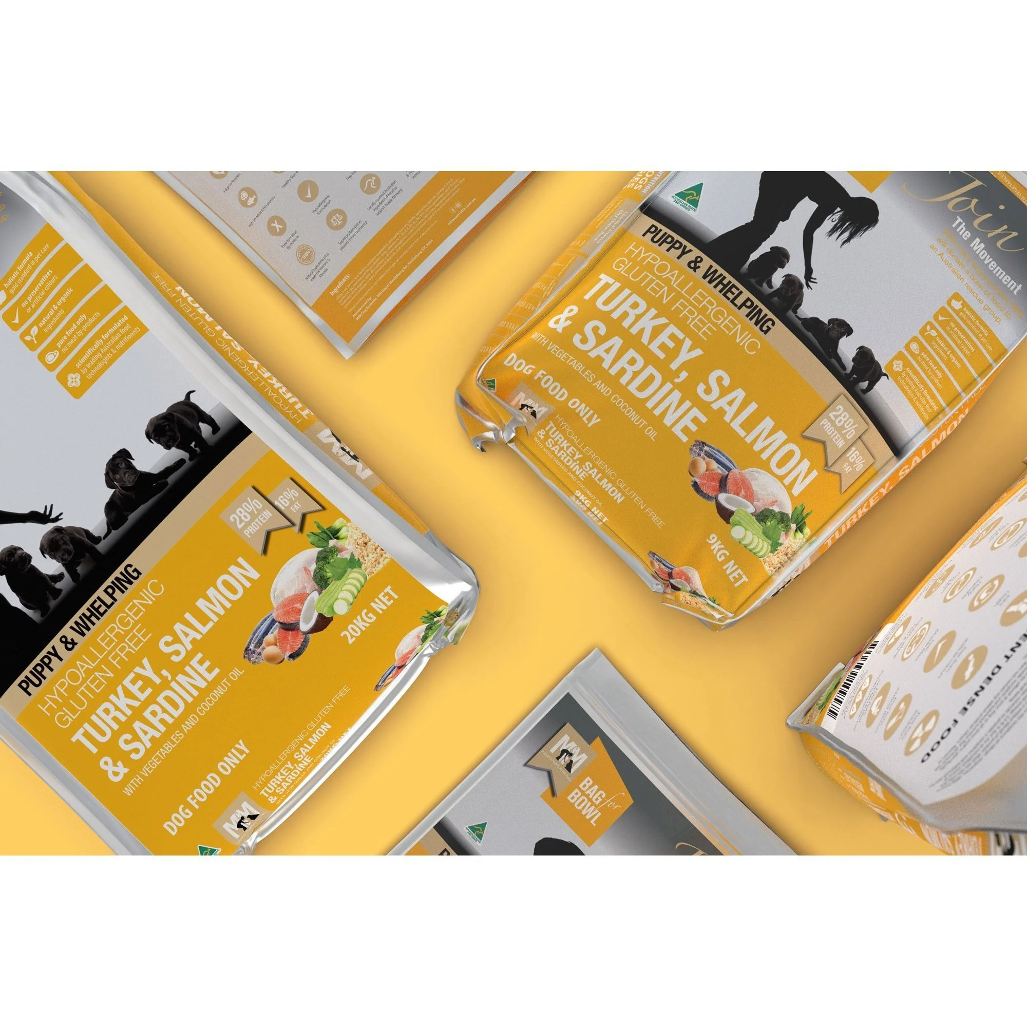 Meals for Mutts Puppy Turkey Salmon and Sardine Dry Dog Food 20kg - Image 3