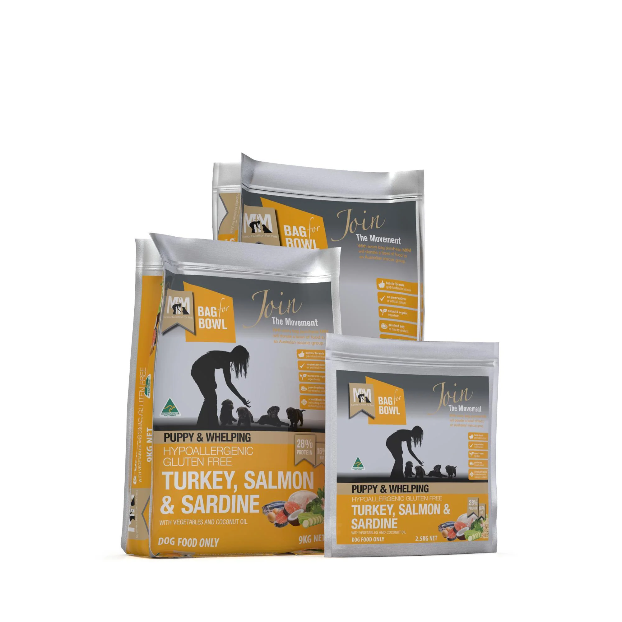 Meals for Mutts Puppy Turkey Salmon and Sardine Dry Dog Food 20kg - Image 5