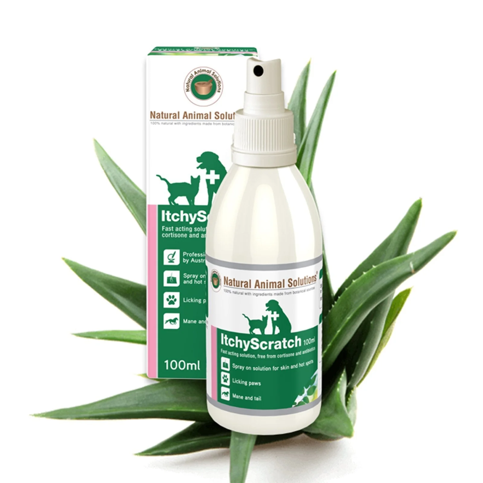 Natural Animal Solutions ItchyScratch Spray for Dogs and Cats 100ml - Image 3