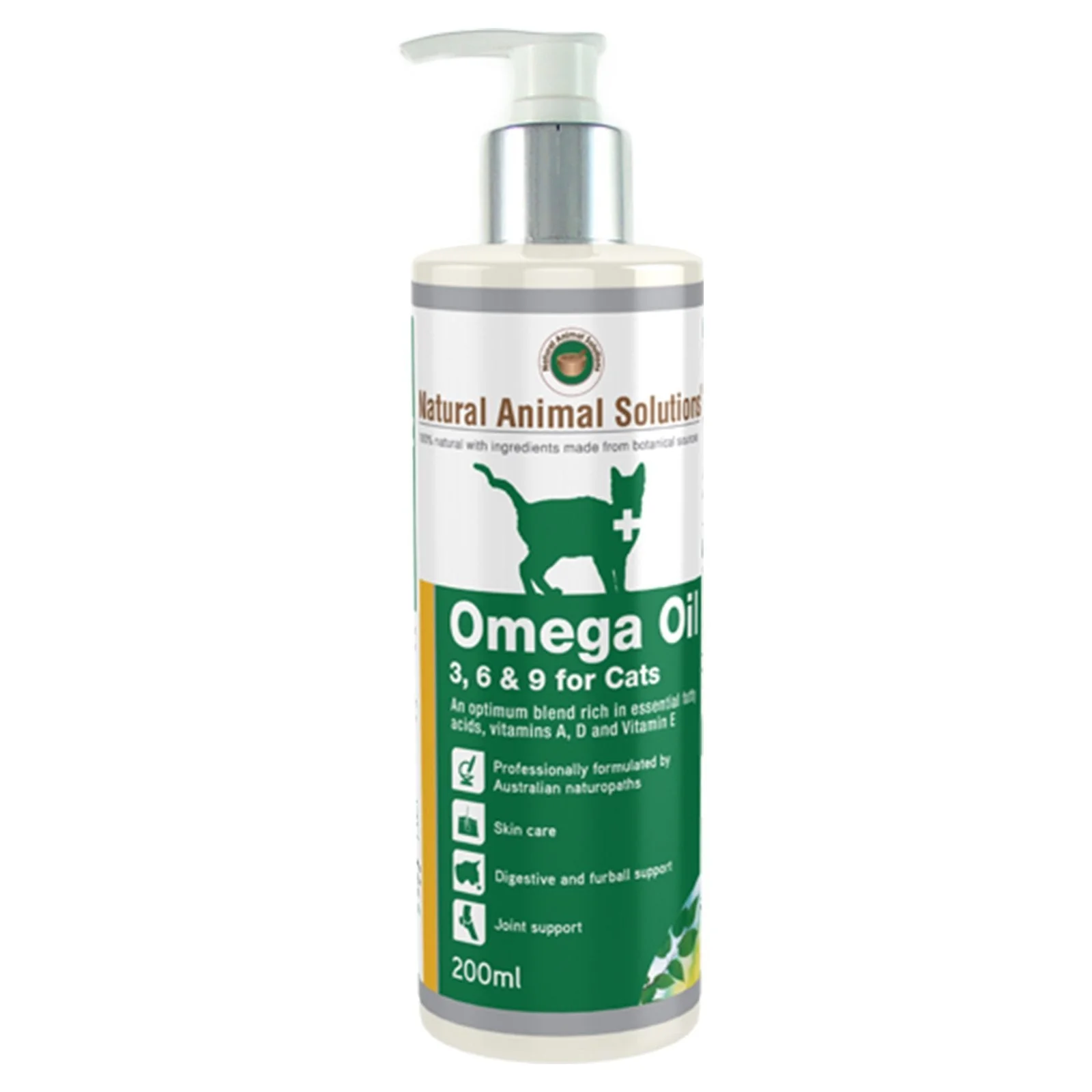 Natural Animal Solutions Omega Oil Supplement for Cats 200ml - Image 2