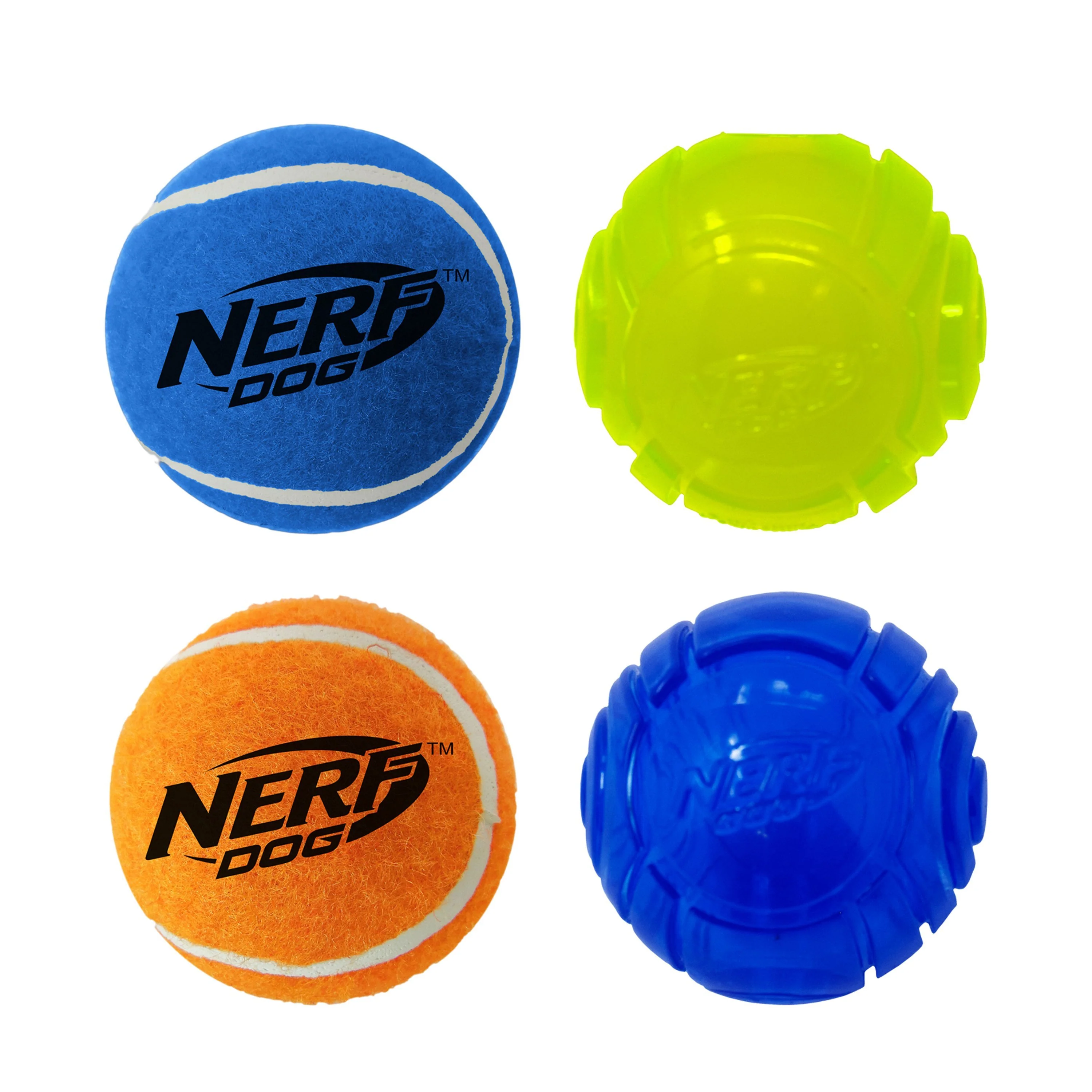 Nerf Squeaky Tennis Ball and LED Ball Dog Toy Pack Small* - Image 2