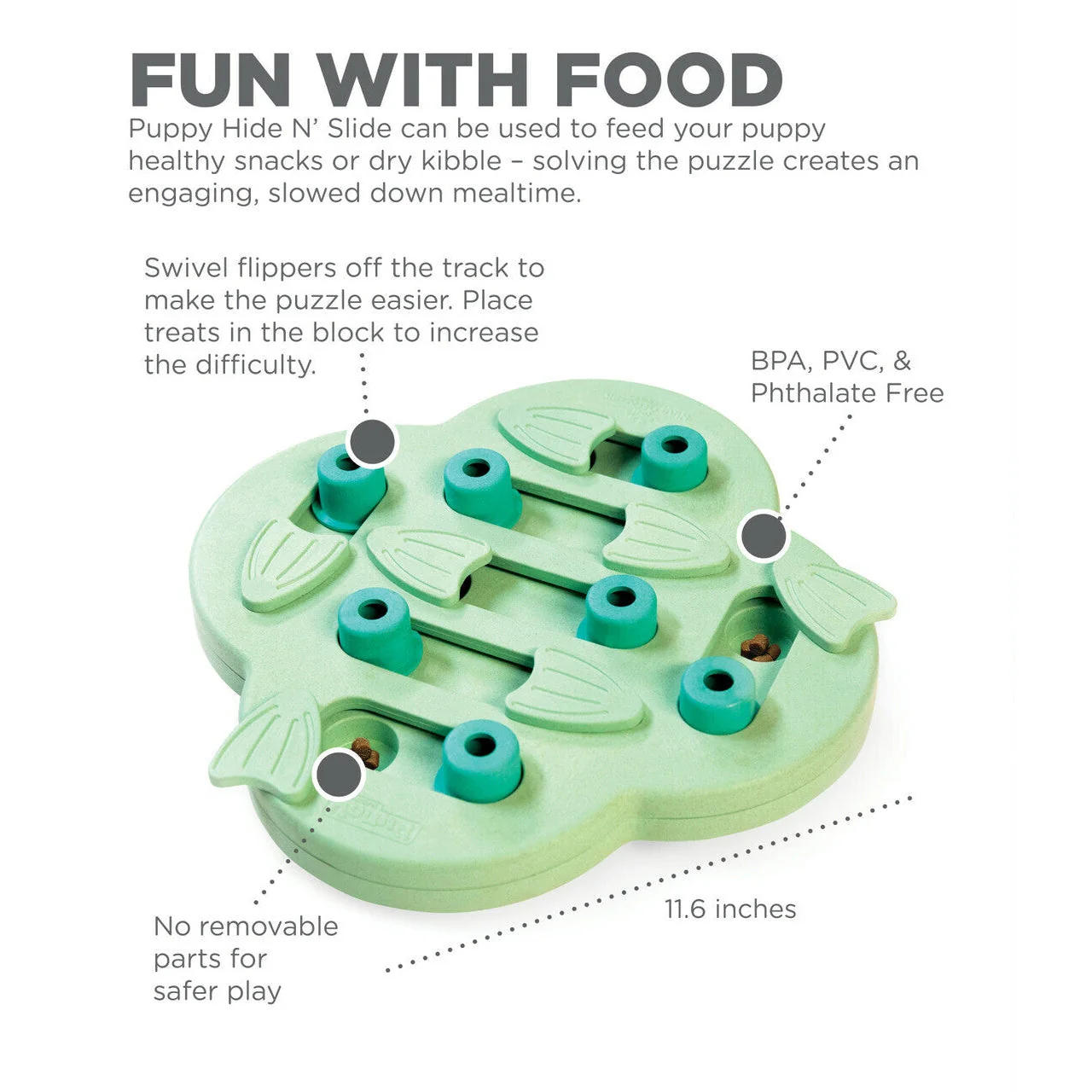 Nina Ottosson Hide and Slide Interactive Puzzle Dog Toy for Puppies - Image 5