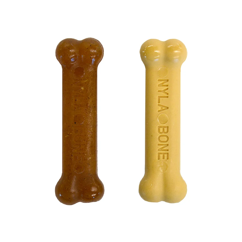 Nylabone Puppy Bone Variety Dog Toys Petite 2 Pack - Image 2