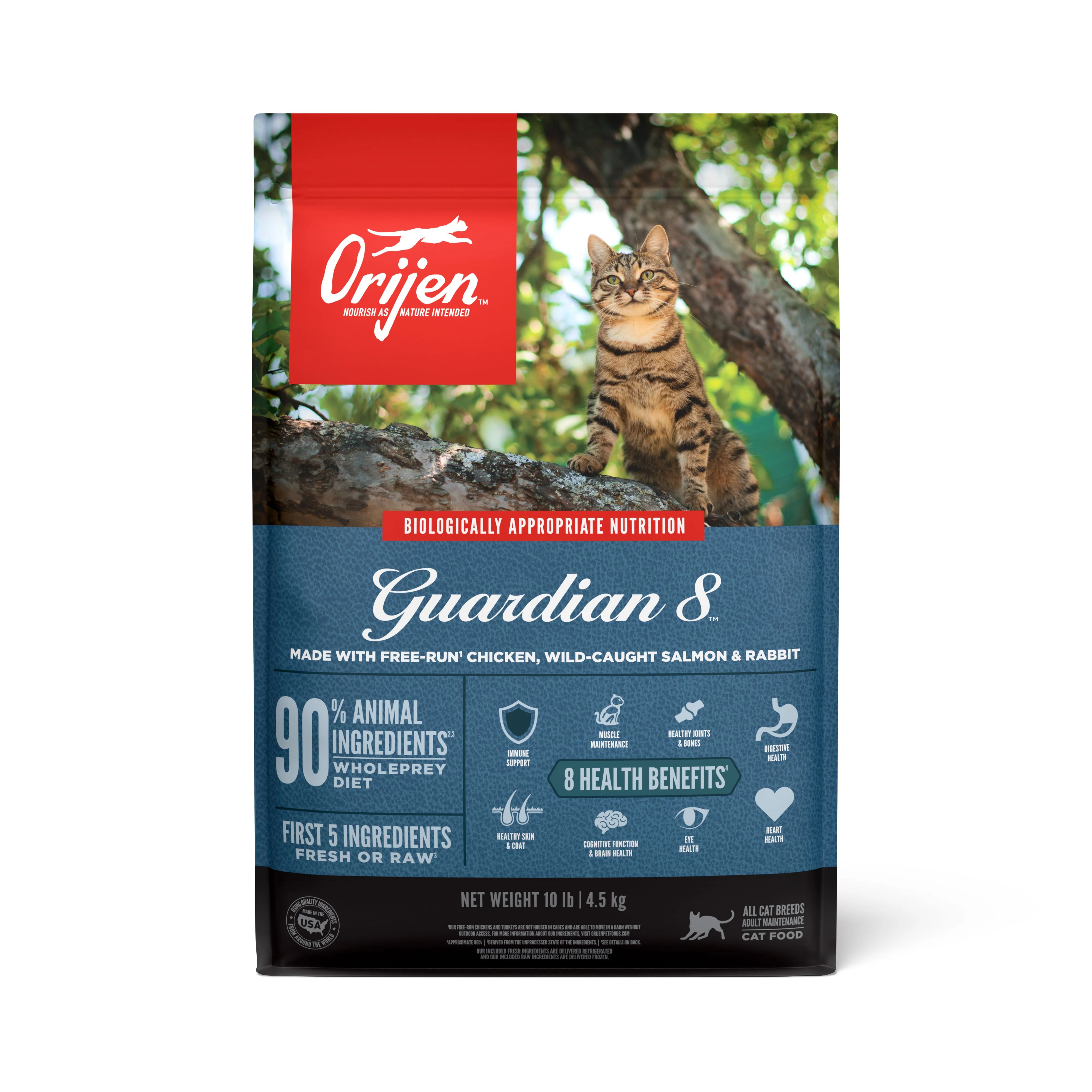ORIJEN Guardian 8 Biologically Appropriate Dry Cat Food 4.5kg - Image 2